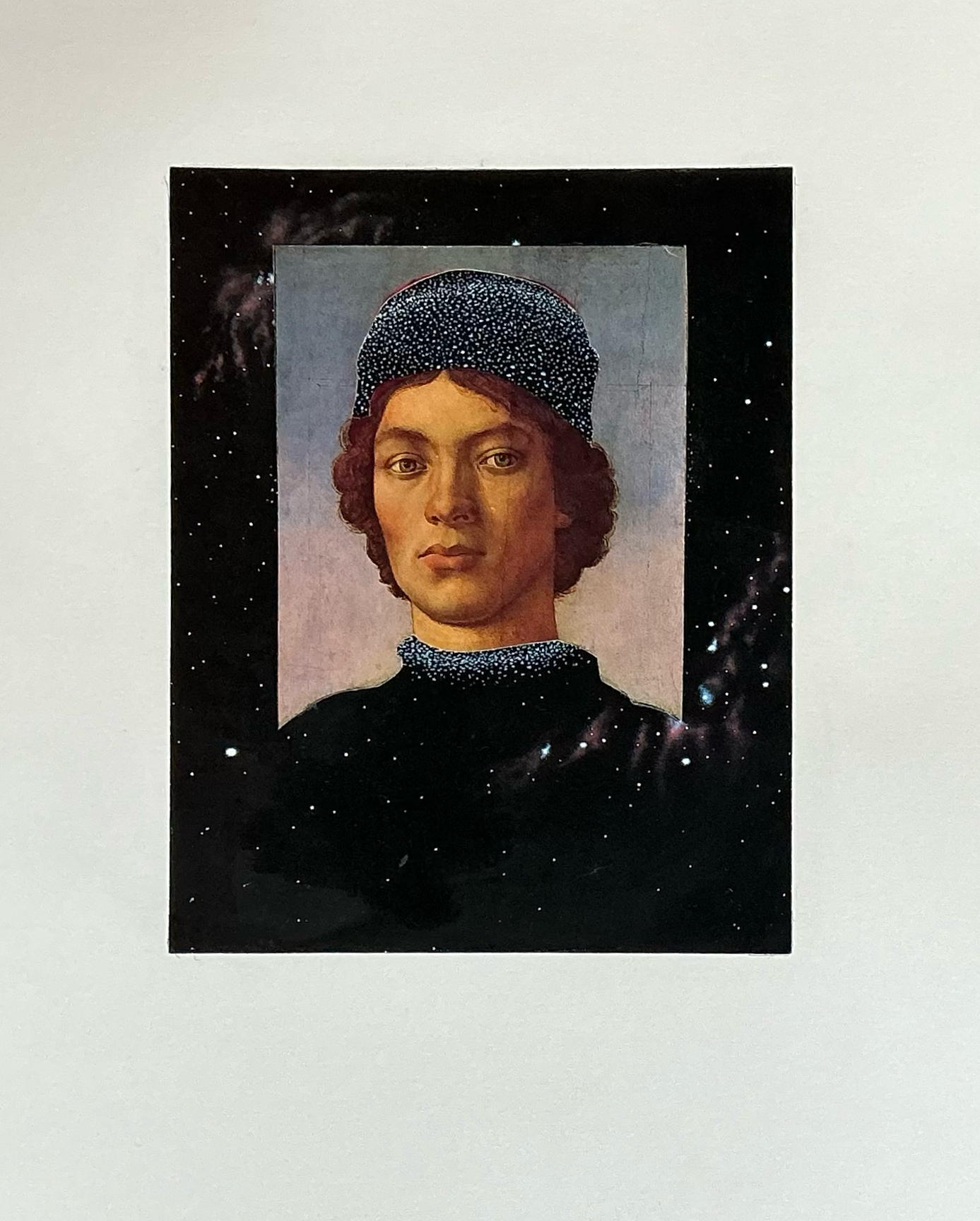  Prince of the Galaxy. Collage. Paper. 
2/2026. 17 x 14".