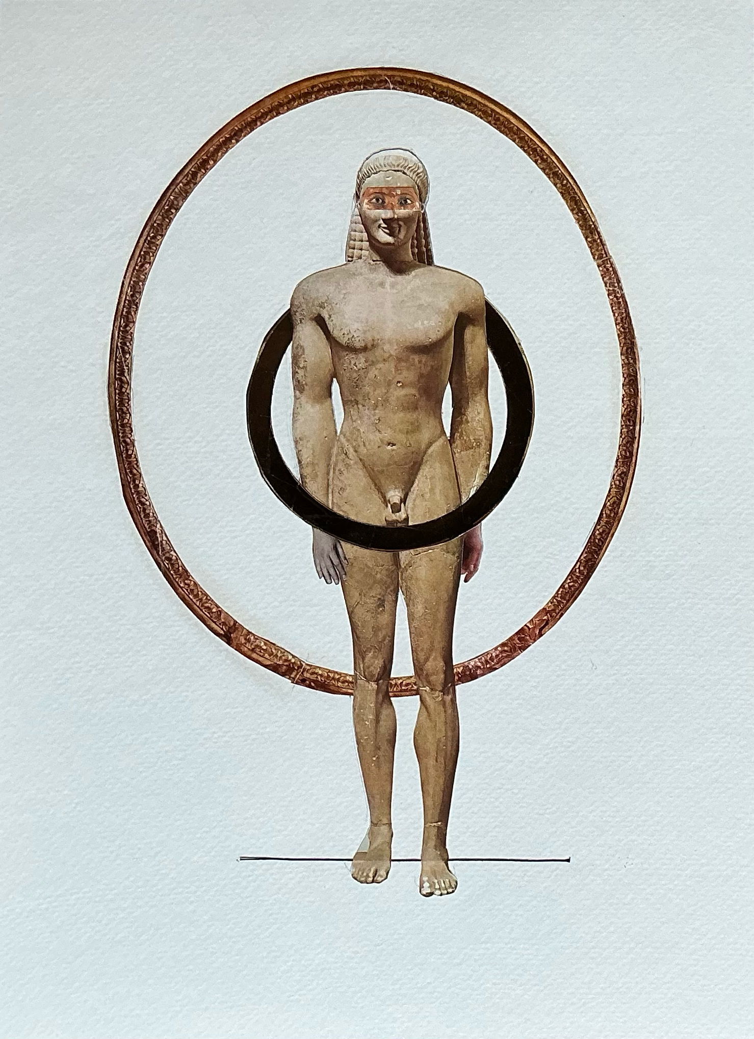 Containing and Expanding. Collage. Paper. 12/2025. 15 x 11".