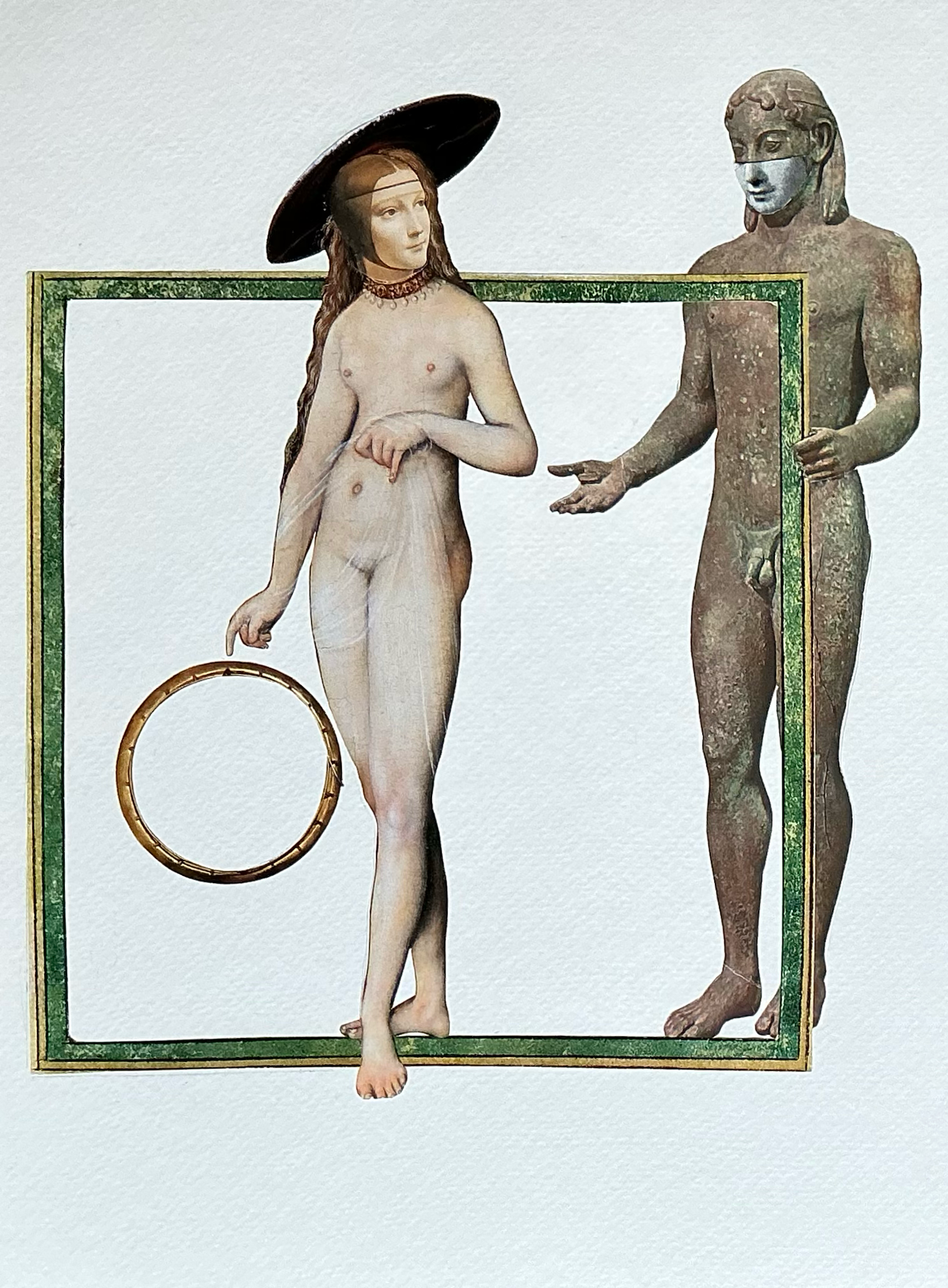 Crazy.  Collage. paper. 12/2025. 12 x 10".