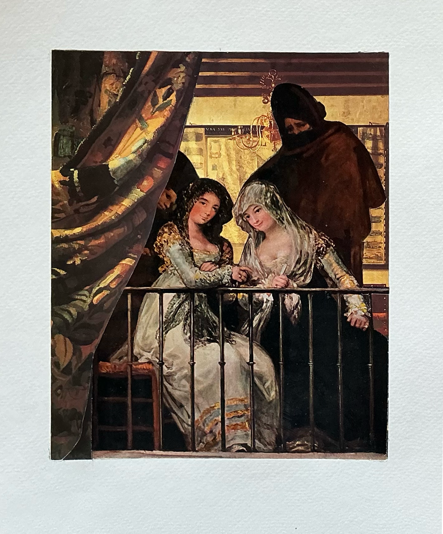 Majas in a warm Dutch Light. Collage. paper. 
12/2025. 15 x 11".