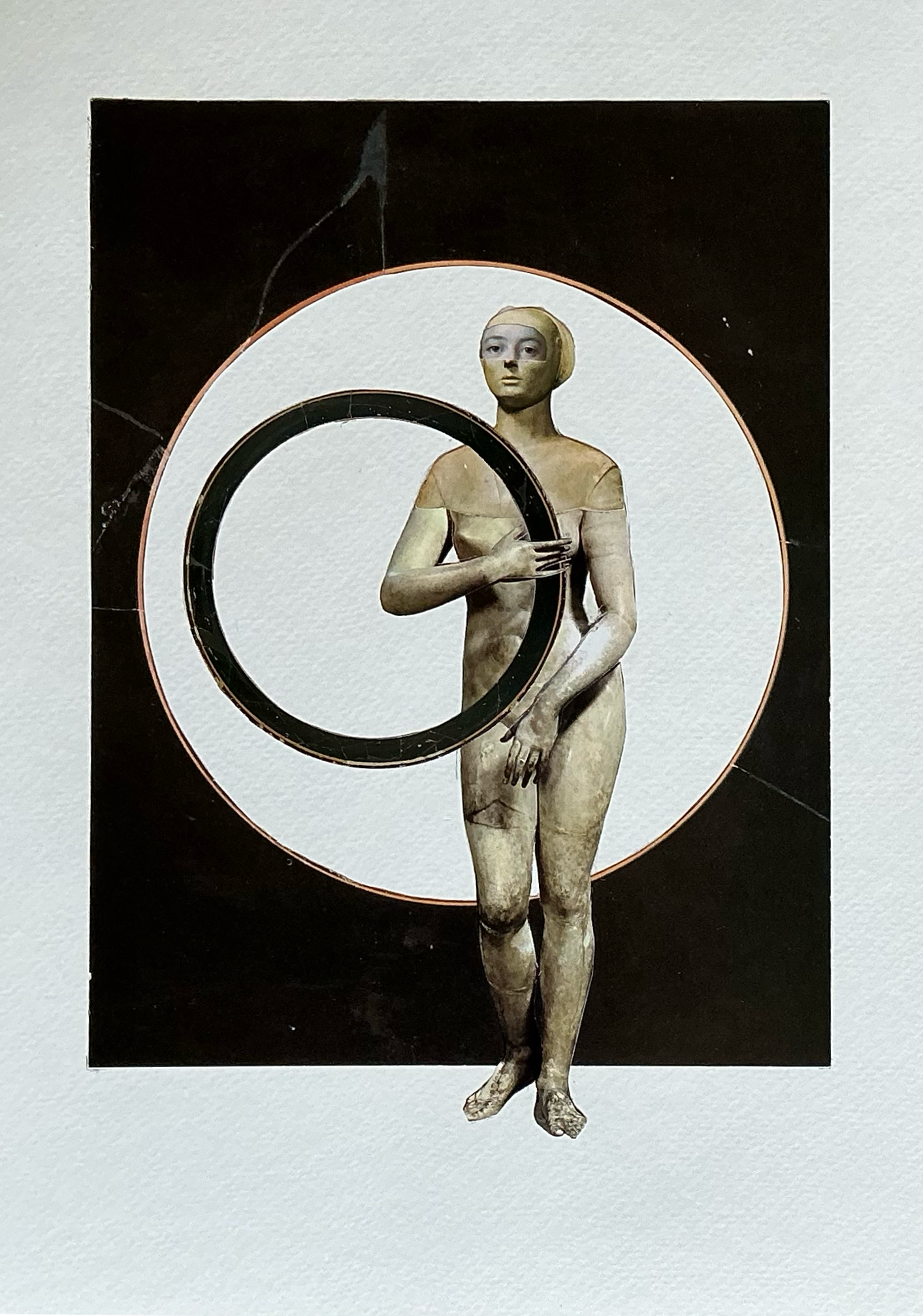 Circles before Nothing. Collage. paper. 12/2025. 15 x 11"