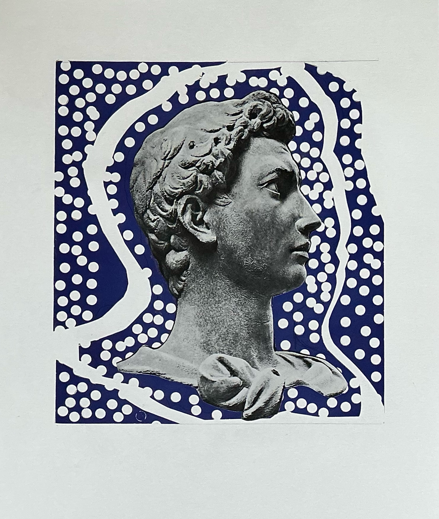Particles.  Collage. Paper. 2/2026. 17 x 14".