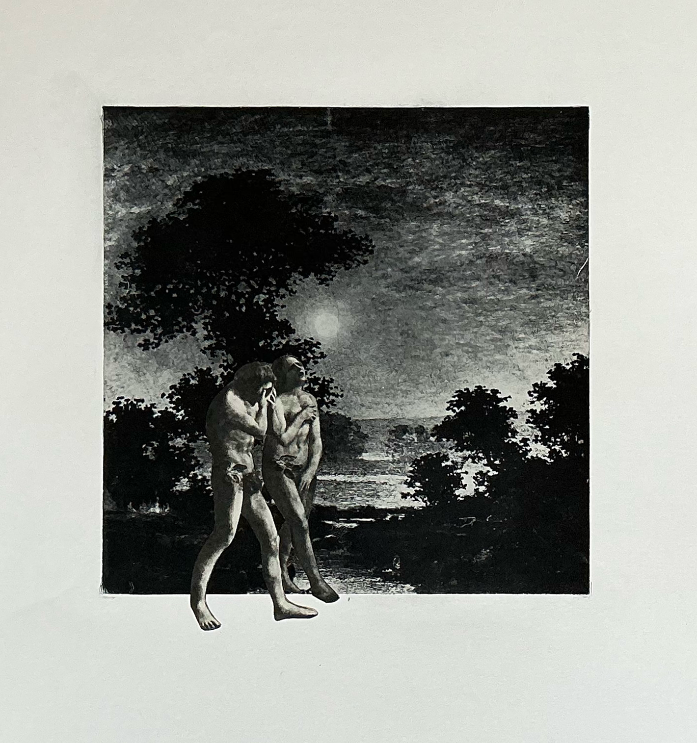 Grief. Collage. paper. 3/2026. 17 x 11".
