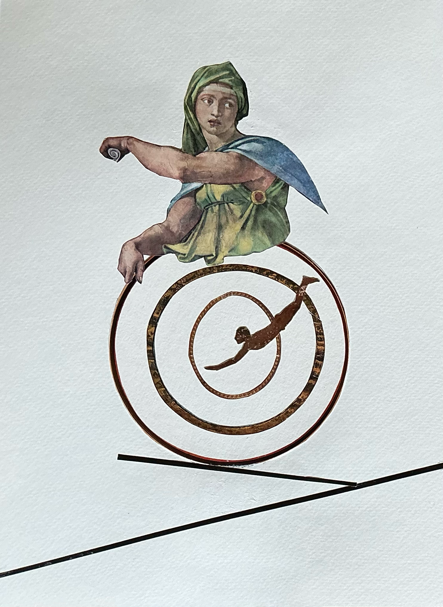 Motion. Collage. Paper. 12/2025. 15 x 11".