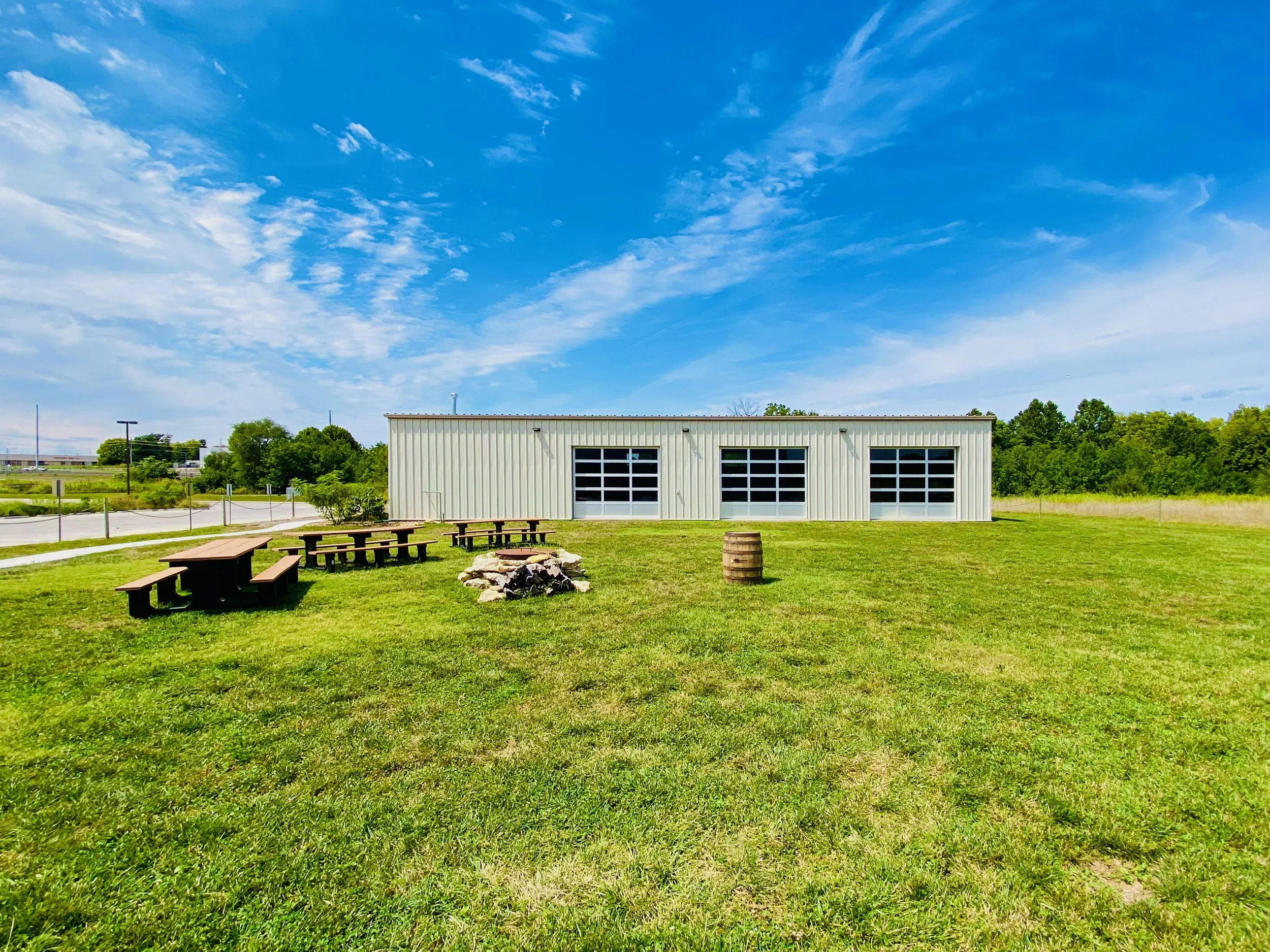 The green space outside the IPA (Indoor Play Area) is a great place for guests to mingle!