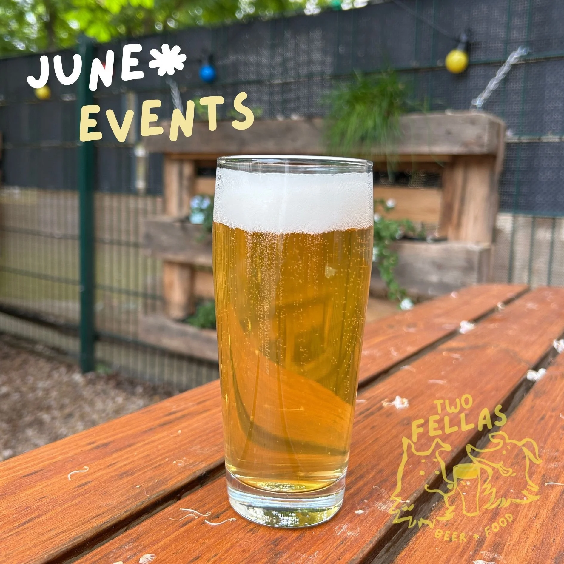 JUNE is almost here! 🌿🍻 And we have so many events at Two Fellas! 

Come by, grab a cold beer, and enjoy the weather and what we&rsquo;ve got lined up for you this month:

🤡 TUESDAY 16.06 | 8PM
Stand Up Comedy / English 

🎶 THURSDAY 19.06 | 7PM
A