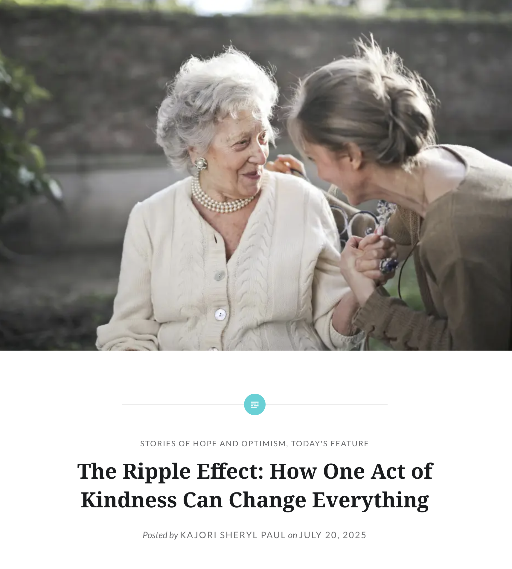 Article featuring Rae Francis