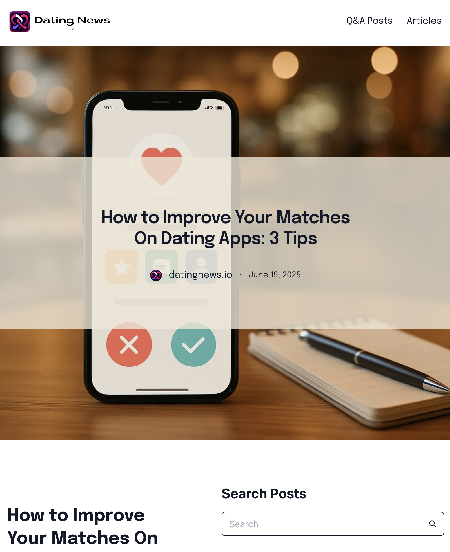 Dating News Article featuring Rae Francis