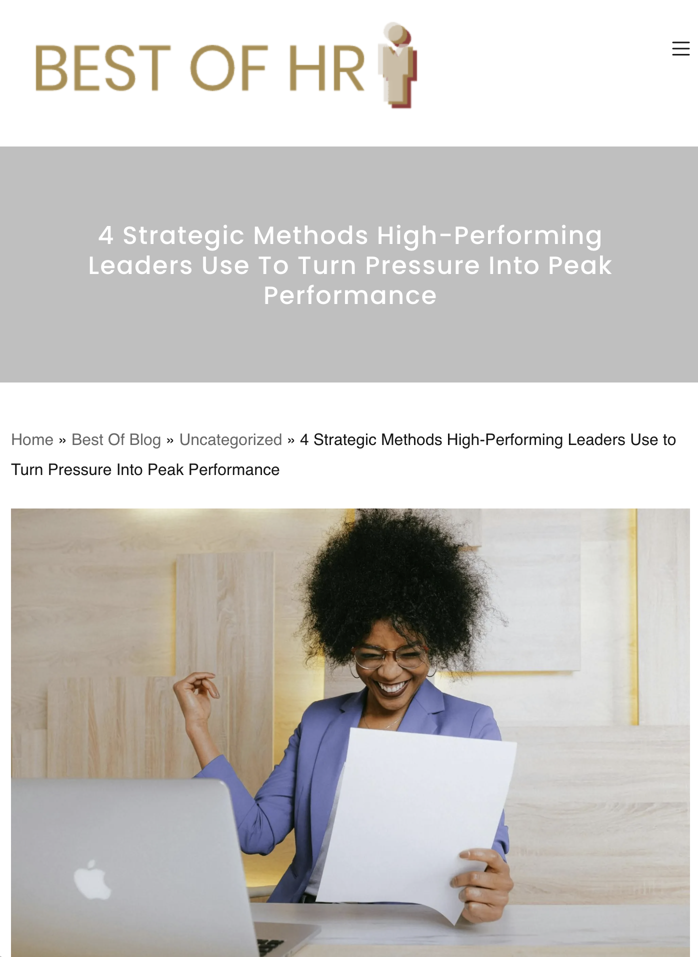 Best of HR article by Rae Francis