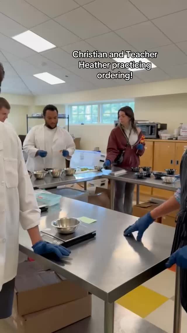 Eric and Christian making kebabs!