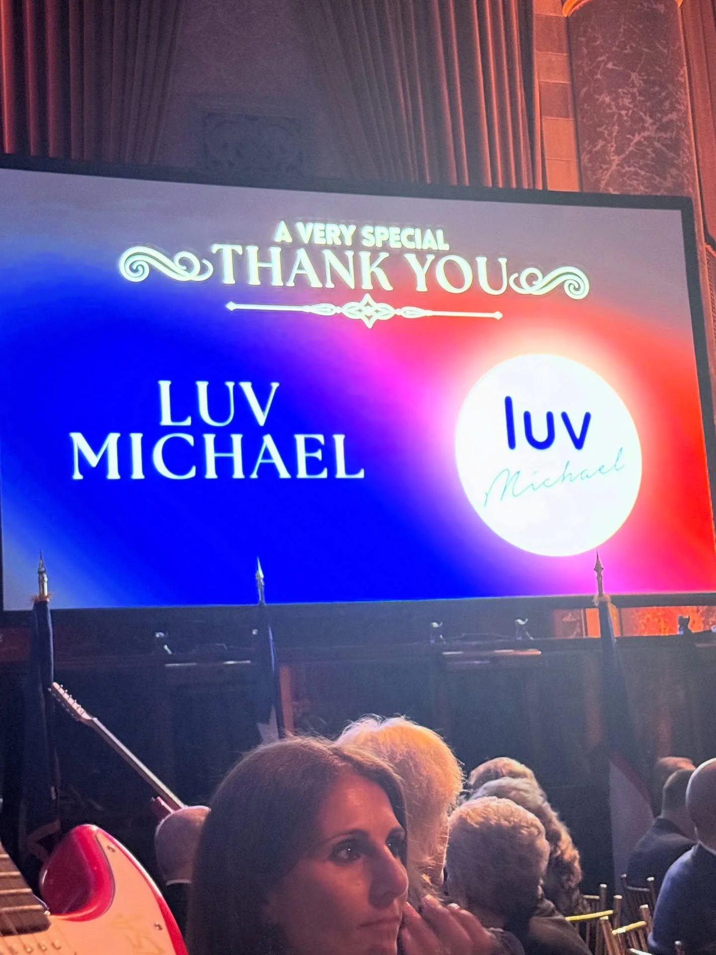 Luv Michael Honored at WABC tonight. Thank you John and Margo Catsimatidis. Pictured: Luv Michael Founders Dr. Lisa Liberatore and Dr. Dimitri Kessaris, Father Alex Karloutsos and Presbytera Xanthi Karloutsos.