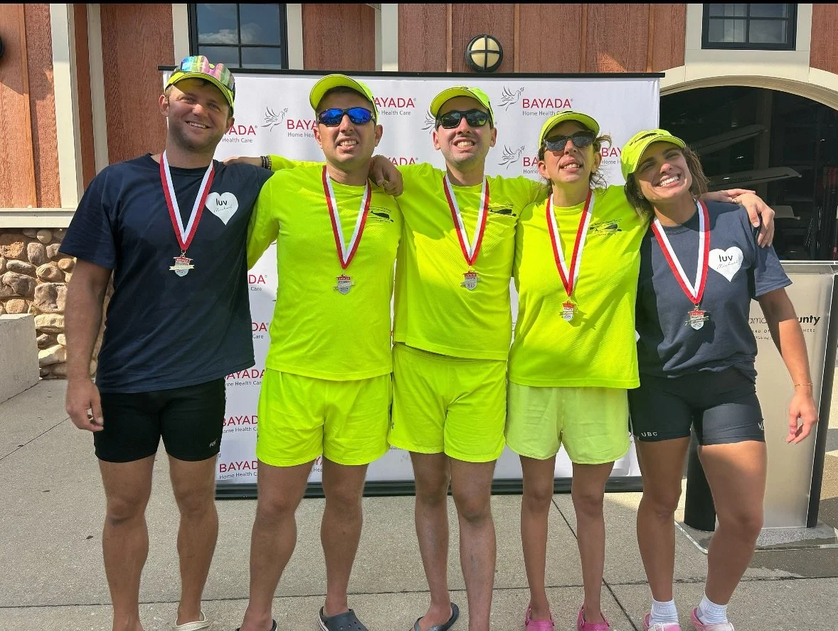 Triple medals in the Bayada Regatta today for the Luv Michael adaptive rowing team! When you believe you achieve! Our hearts are full! ❤️❤️❤️❤️ Thank you Coach @noble.alana and Coach Scott and way to go Jenna, Eric and Michael.
