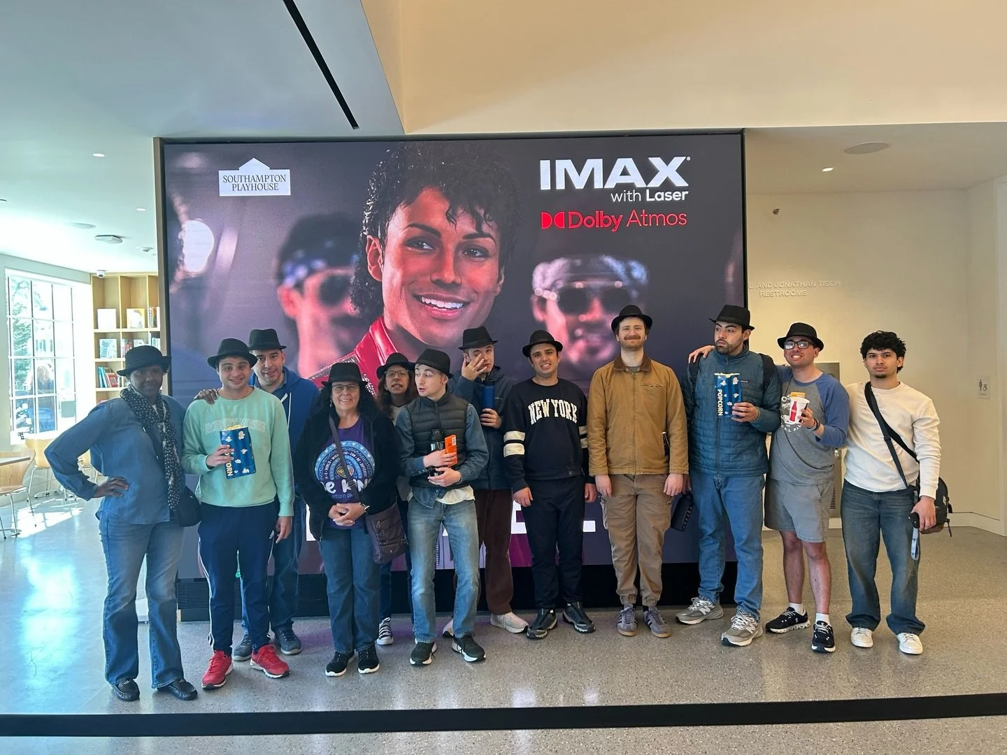 What a day for our crew.

Today we got to see the new Michael Jackson movie at @southamptonplayhouse &mdash; IMAX, Dolby Atmos, the works. Michael Jackson is one of Michael&rsquo;s favorite artists of all time, so this one hit different for everyone 