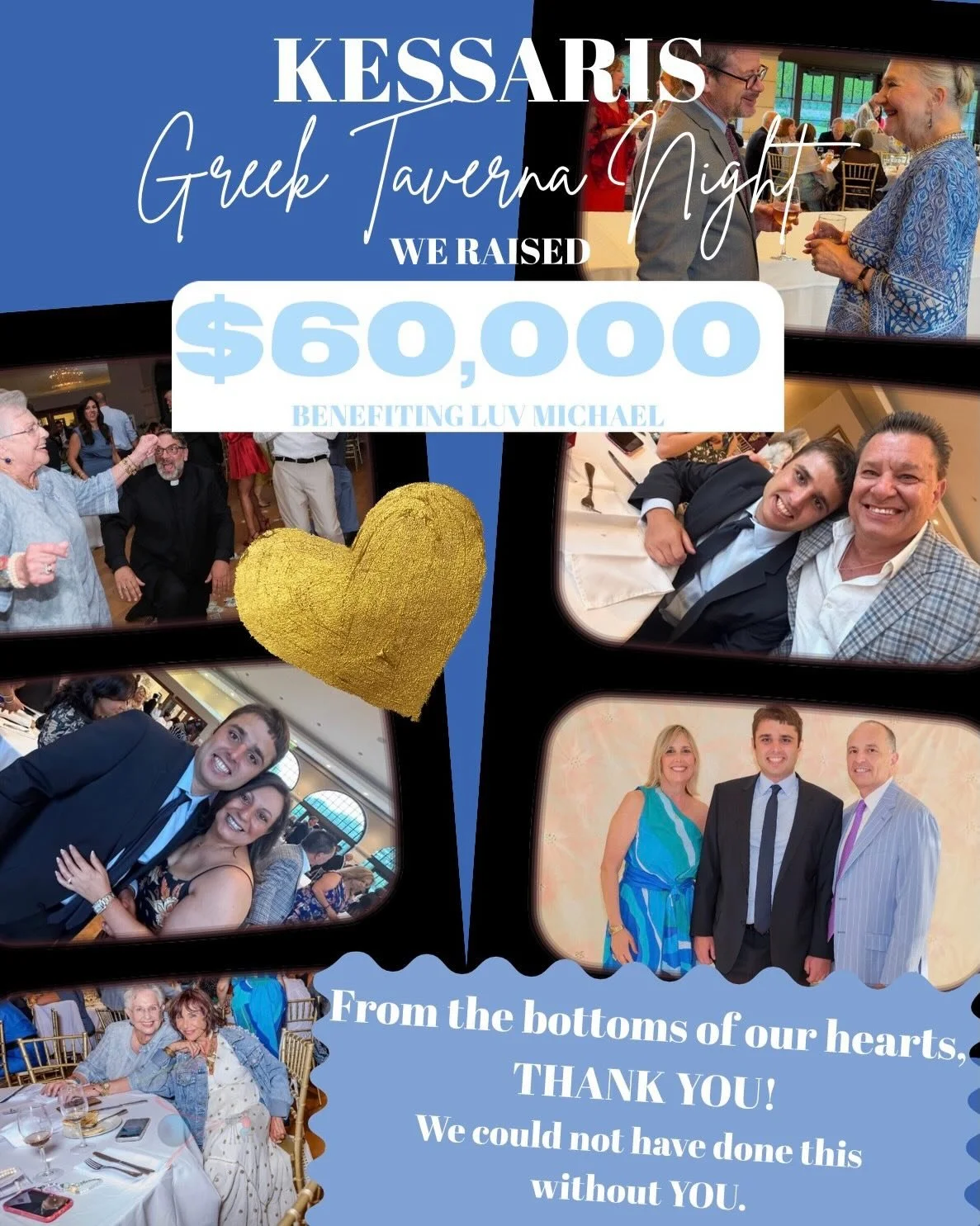 &ldquo;One heart, One mind, One spirit&rdquo; - Father Alex

Our 13th Annual Dr Nikitas Kessaris Memorial Event was nothing short of beautiful. A night full of laughter, dancing, family, and friends. Thank you to everyone that came to support Luv Mic