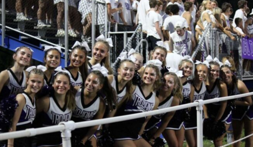 A team of cheerleaders