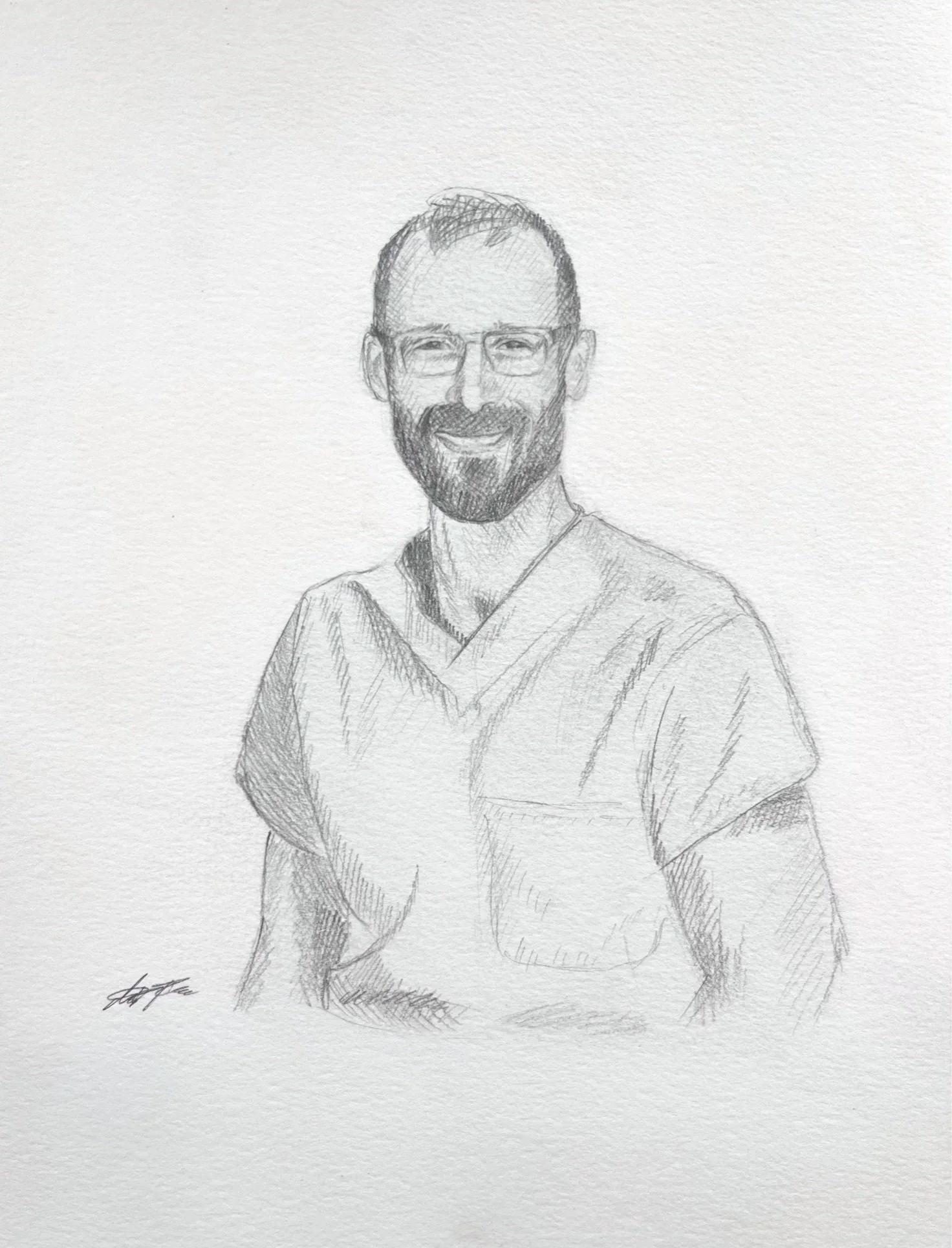 Alex Pretti Artwork, Chicago artist,Alex Pretti Portrait, Political Art, Political Portait, Metzli Flores, Fartingsky, Farting Sky, Metzli,