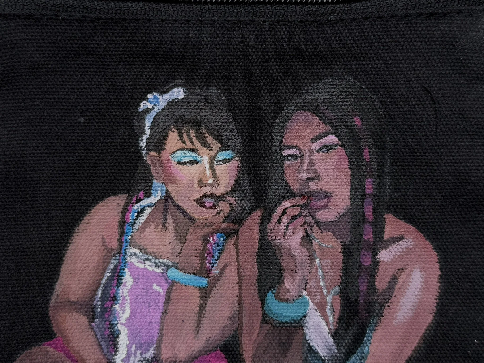 Vanita Leo, women in art, women in music, latina artist, latin music, contemporary art, pop art, feminine art, metzli flores, fartingsky, farting sky, fartingsky art, chicago artist, acrylic painting