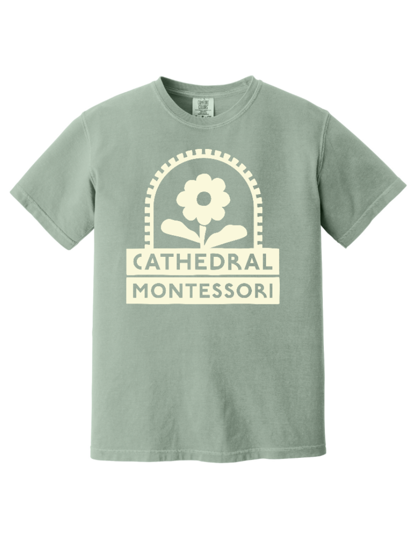 Cathedral Montessori T-Shirt (Adult, Bay)