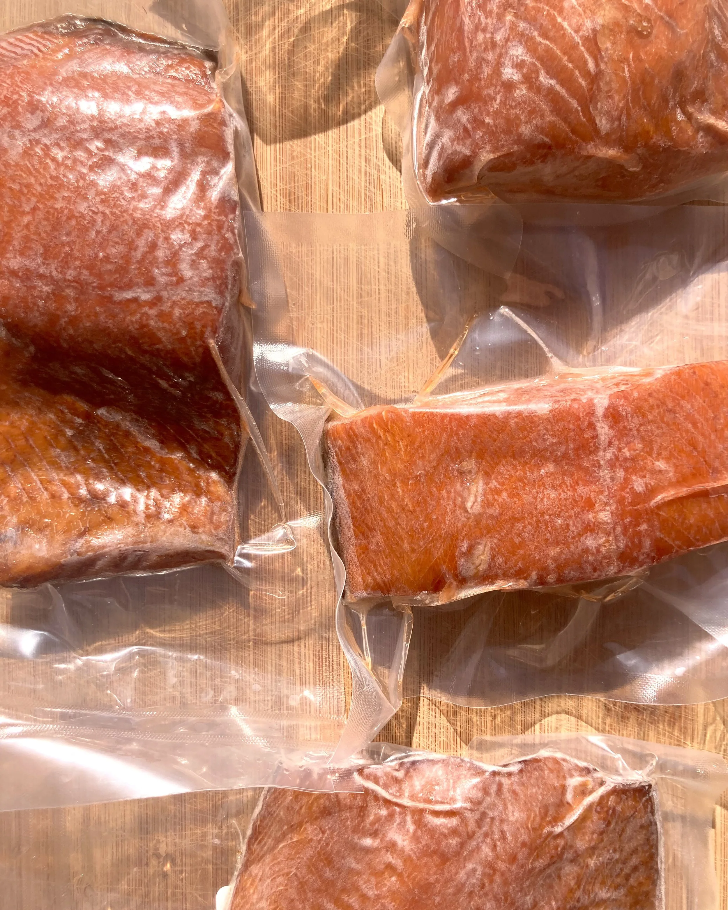 Wild Smoked King Salmon Portions $30/lb