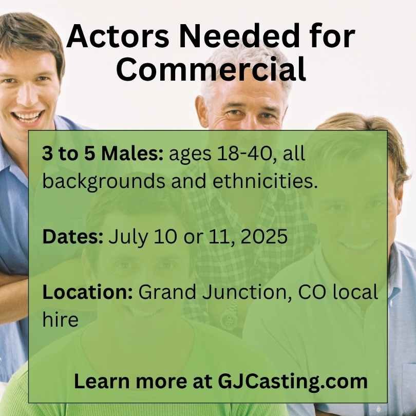 Males for Commercial Shoot in Grand Junction