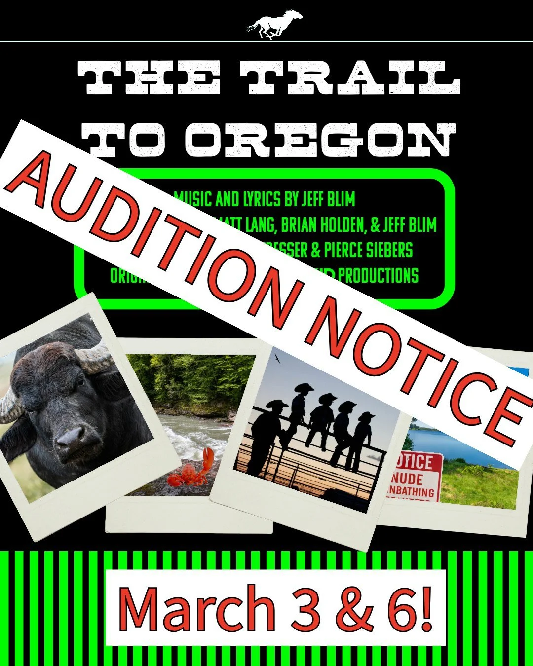 Theatre Audition: The Trail to Oregon
