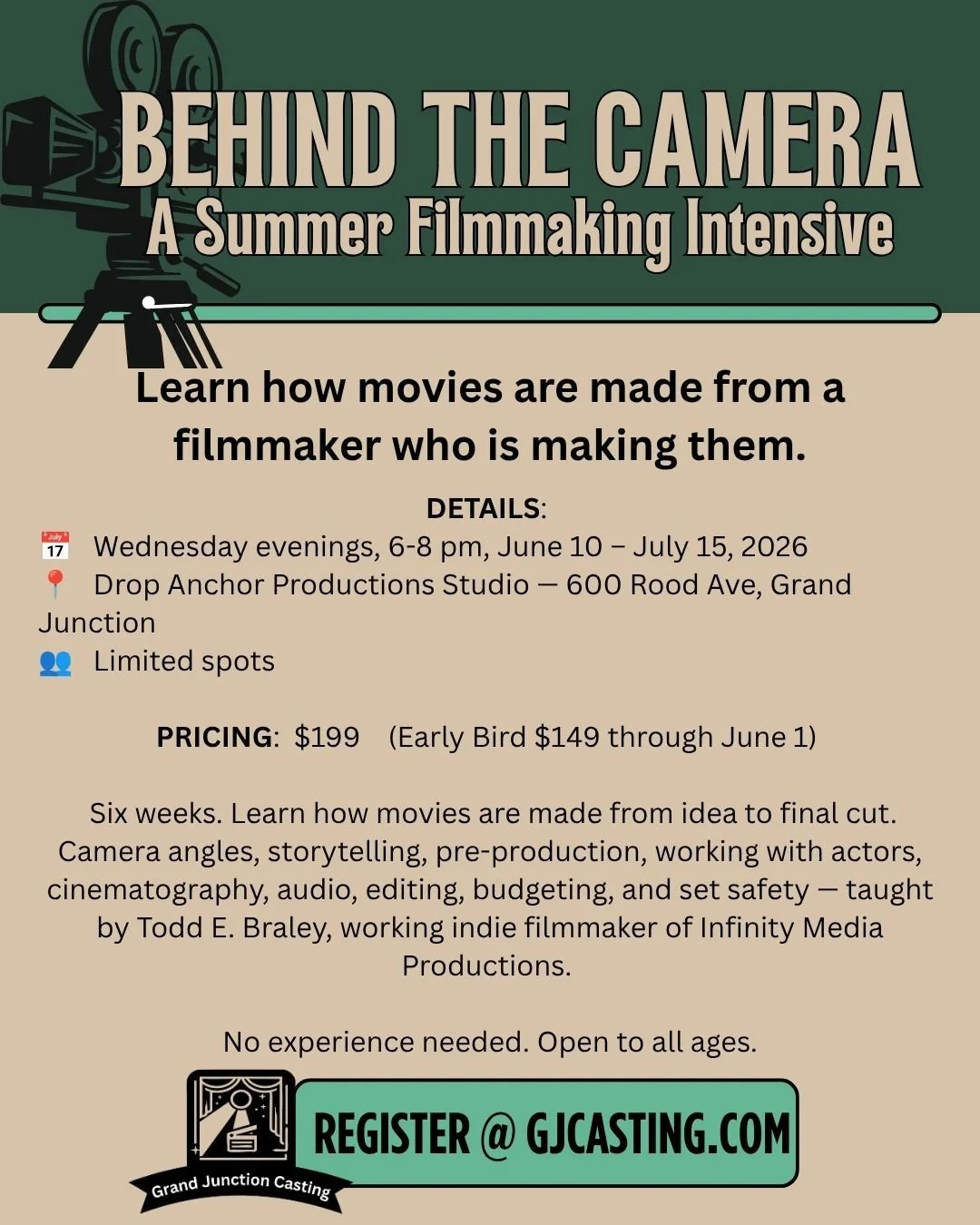 Behind the Camera: Summer Filmmaking Class