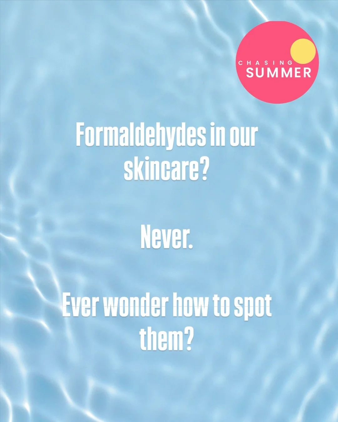 ☀️Part of what led me to create Chasing Summer was the frustration of not knowing who to trust. The endless googling and scanning left me angry and annoyed.  Our teens deserved better and so do we.  The ingredient lists are long and our time is short