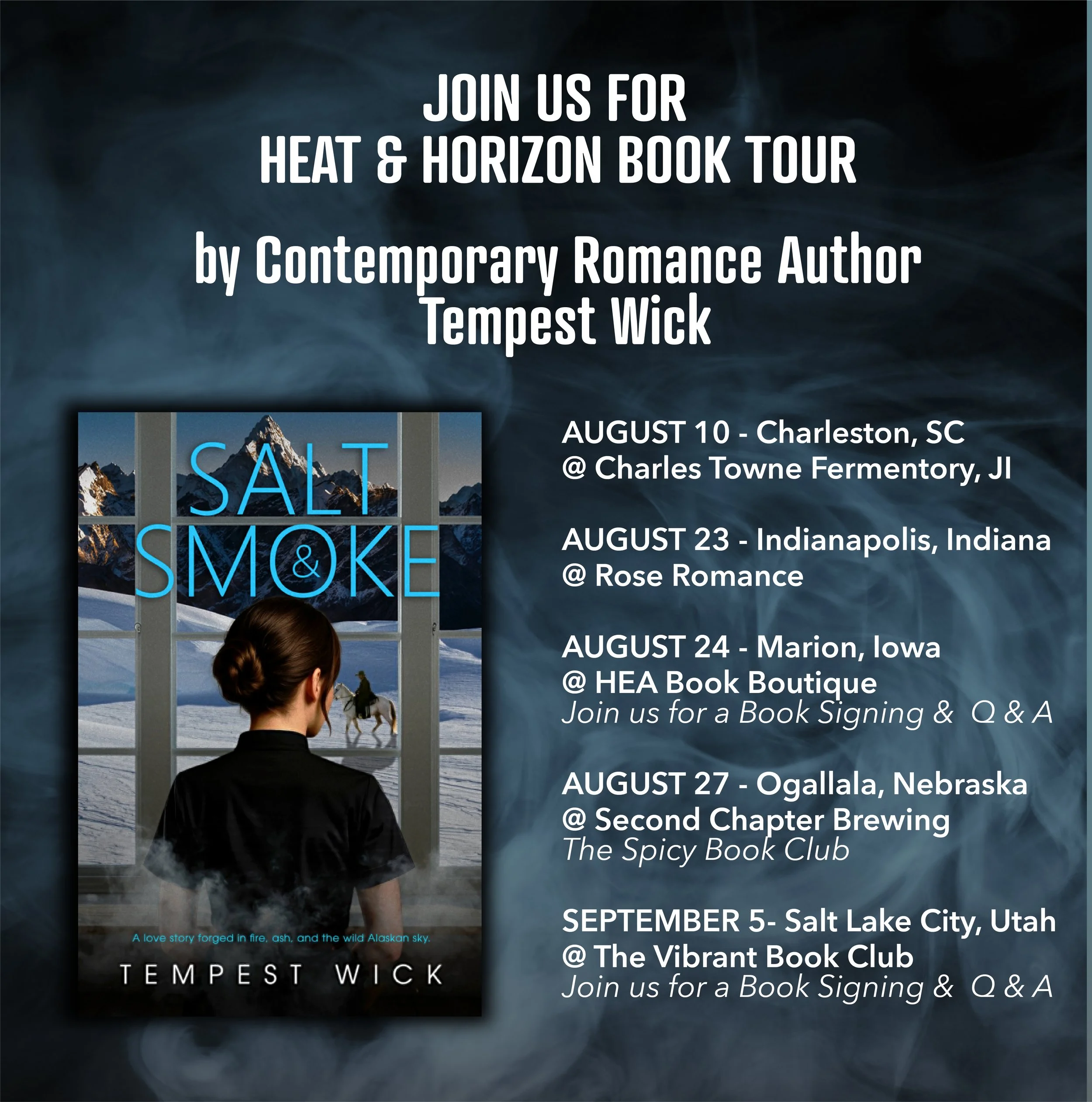 THE HEAT & HORIZON BOOK SIGNING TOUR @ VIBRANT BOOK CLUB in SLC, UTAH