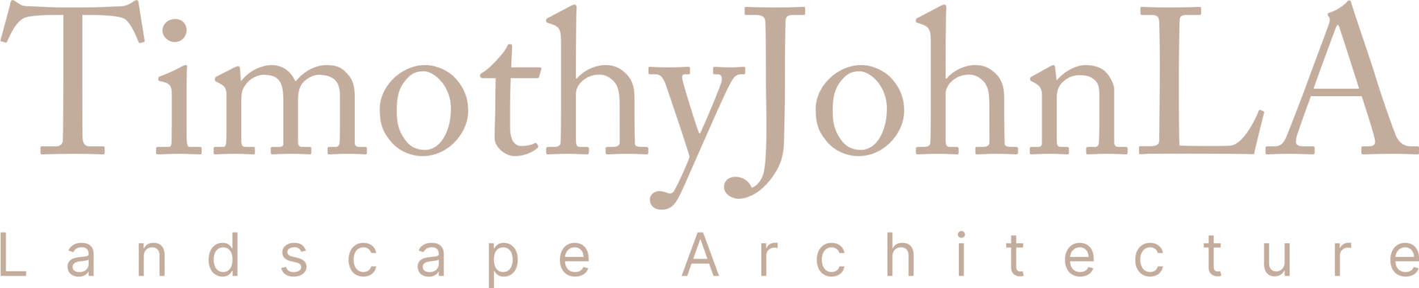 Logo for T. Timothy John LLC Landscape Architecture