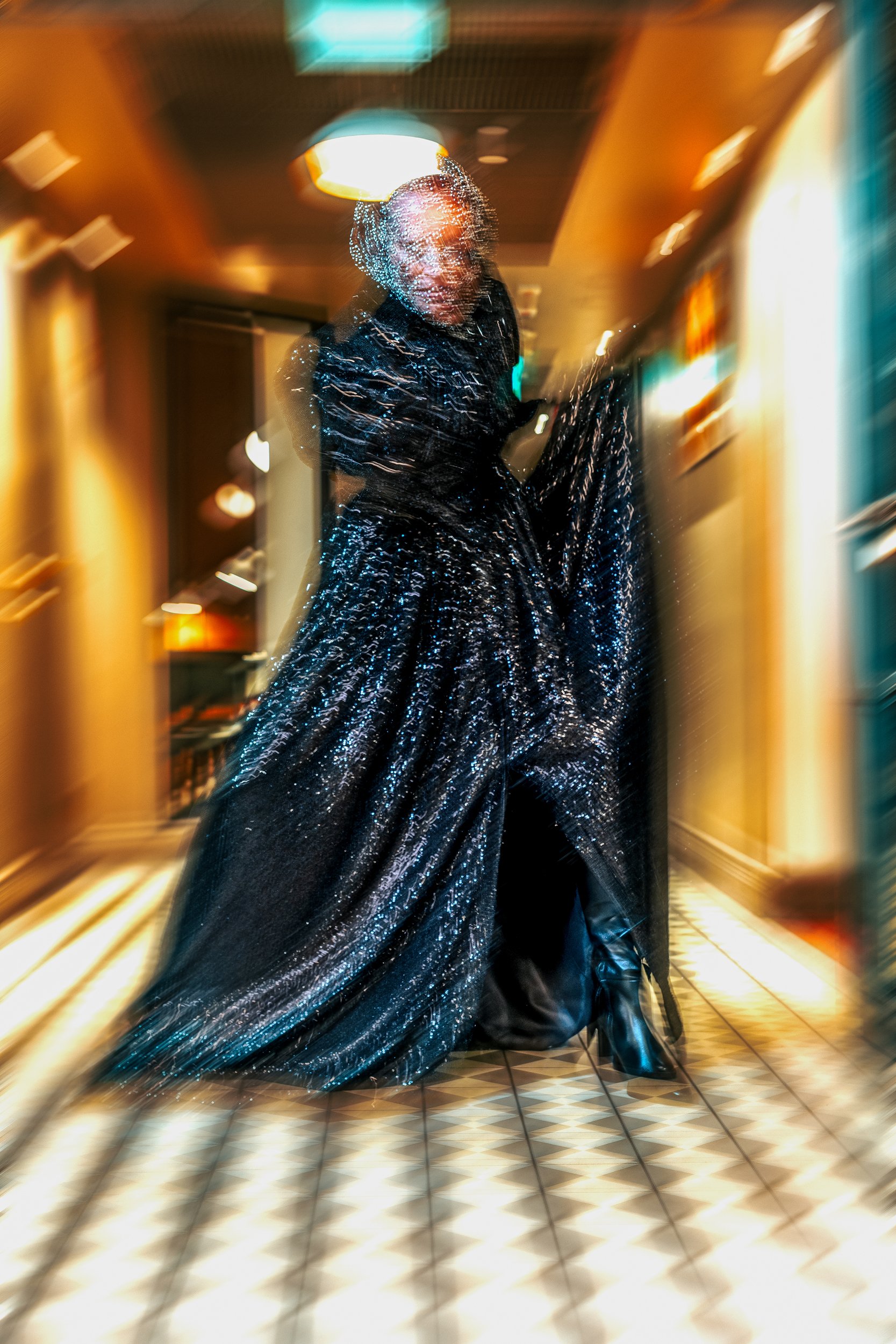 Sequin Gown: Sami Eskelinen |
Boots: Zara