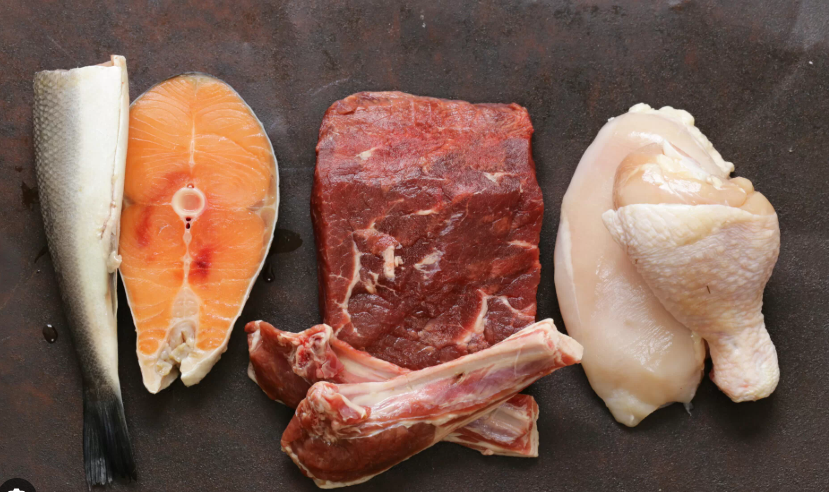 Healthy protein-wild caught fish, grass fed beef and free range chicken, protein is essential for our body. Prioritize protein at every meal.