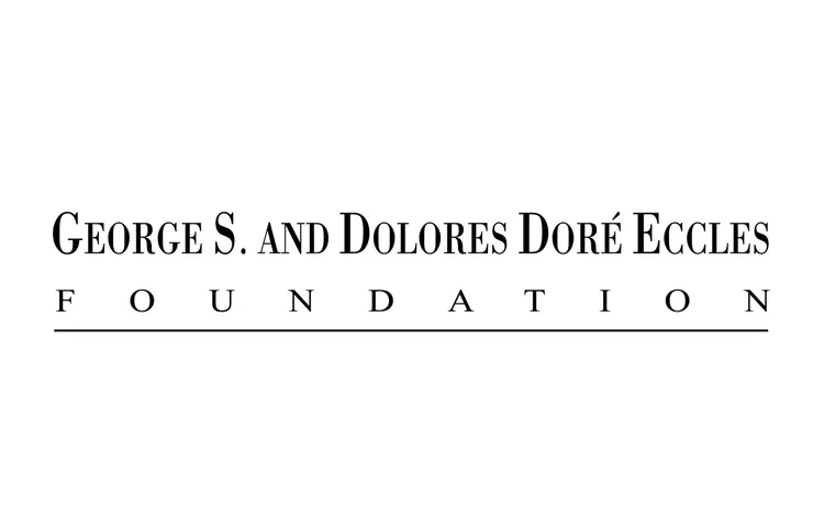 The logo and name of the George S. and Dolores Doré Eccles Foundation on a white background.