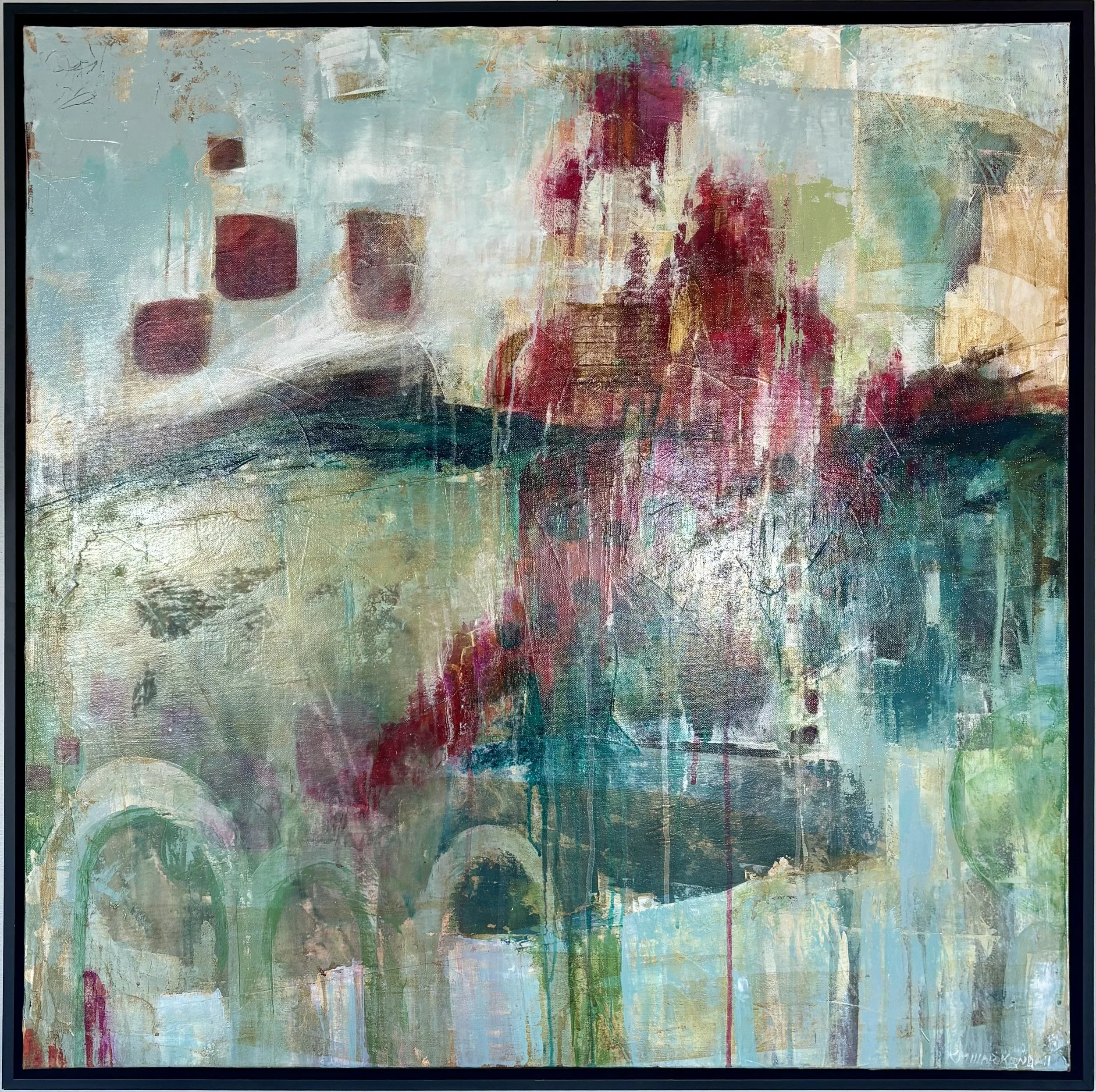 Karen Millar Kendall | It's Time To Be Bold | 36X36 Mixed Media | $3400