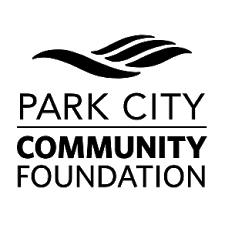 Logo for Park City Community Foundation with stylized wave symbol