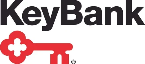 KeyBank logo with a red key symbol below the text.