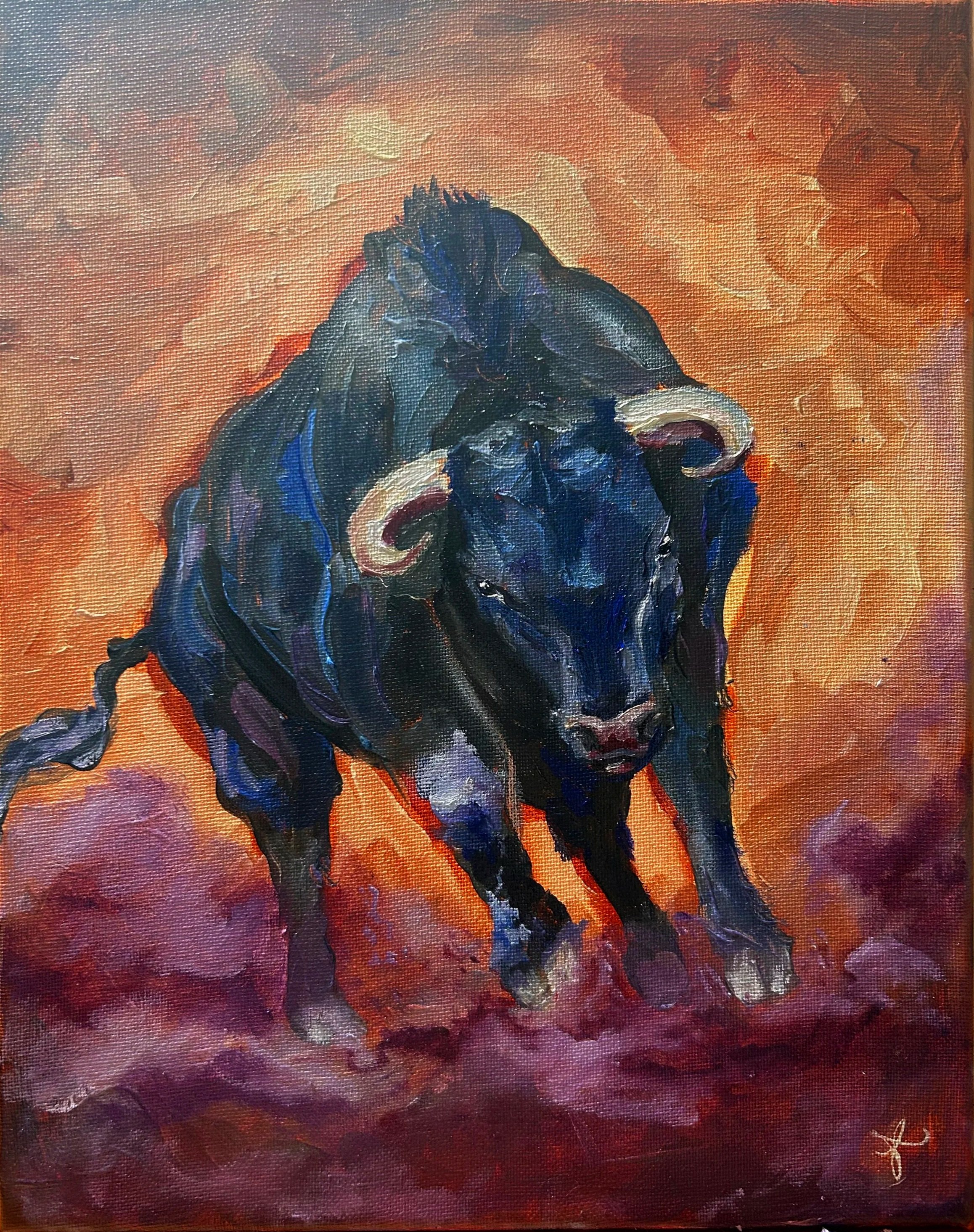 "Charging Bull" 2025; Commissioned by Aniruddh Gala