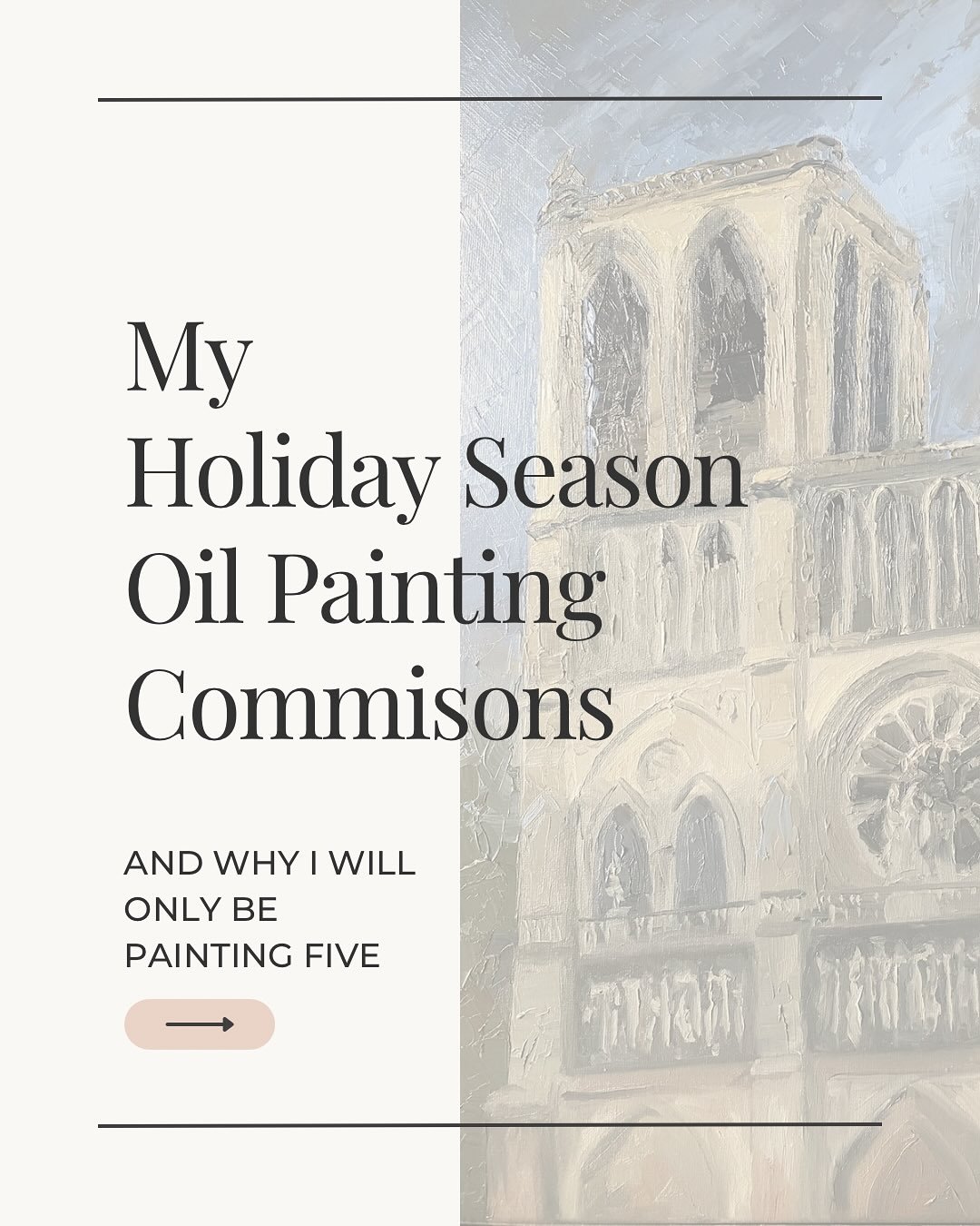 Every year I wait a bit too long before opening up holiday commissions.  So this year I&rsquo;m being the Planning Boss and getting ahead of busy autumn season!

#oilpainting #commissionpainting #customartwork #holidayseason
