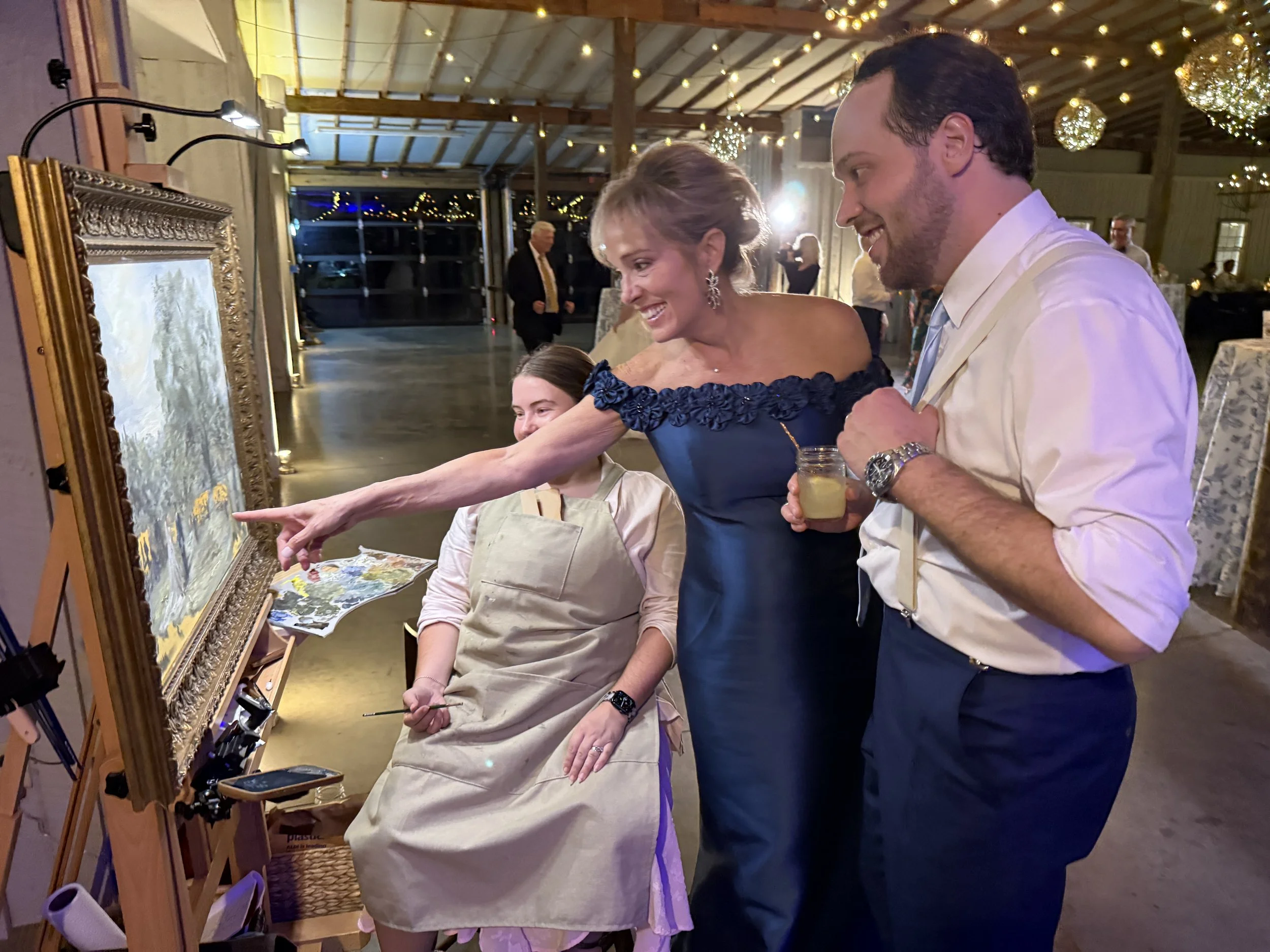 I love seeing how excited people get when they find themselves in the painting