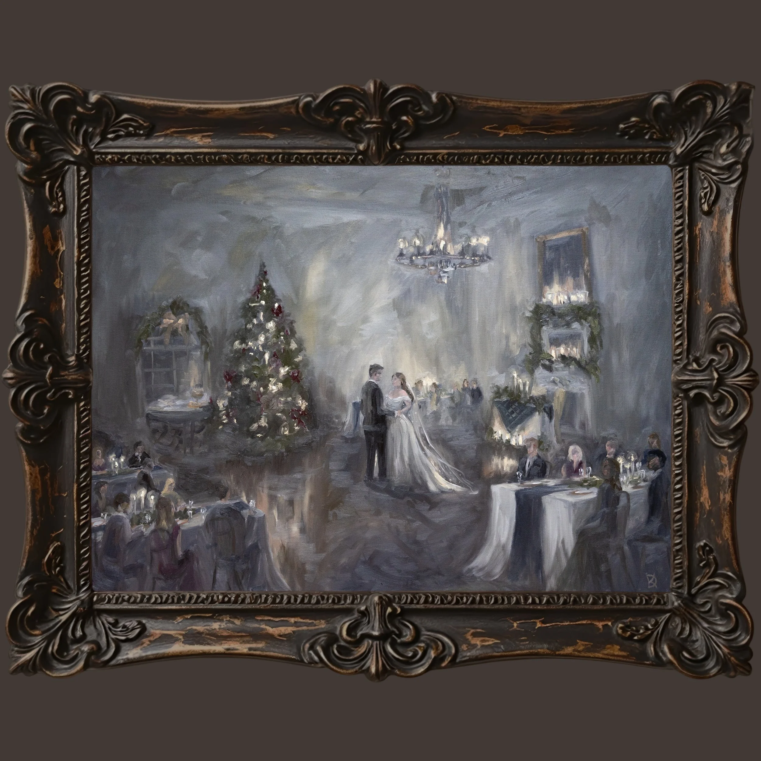 Greenville Live wedding painter Christmas 
