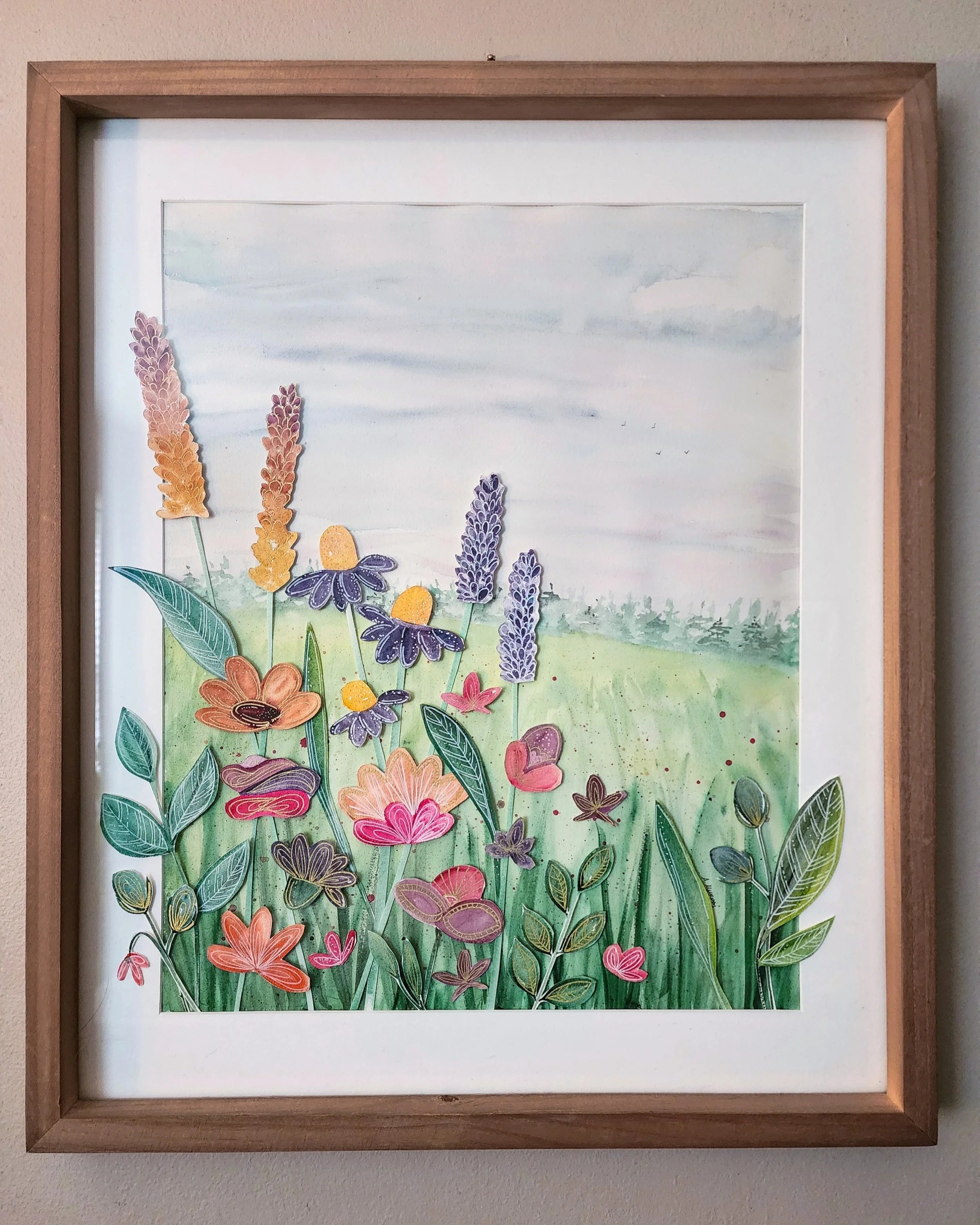 Wildflowers, 16x20 art, matted in 20x24 frame, $385