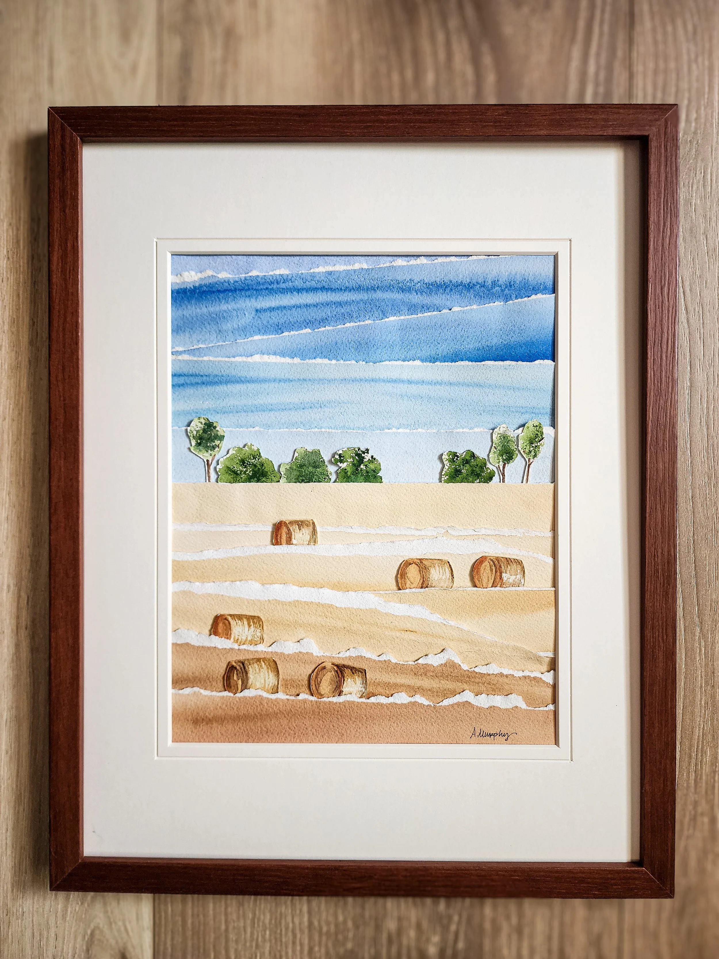 "Midwest Gold" - 8X10 art, matted in 11x17 frame, $185 *SOLD*