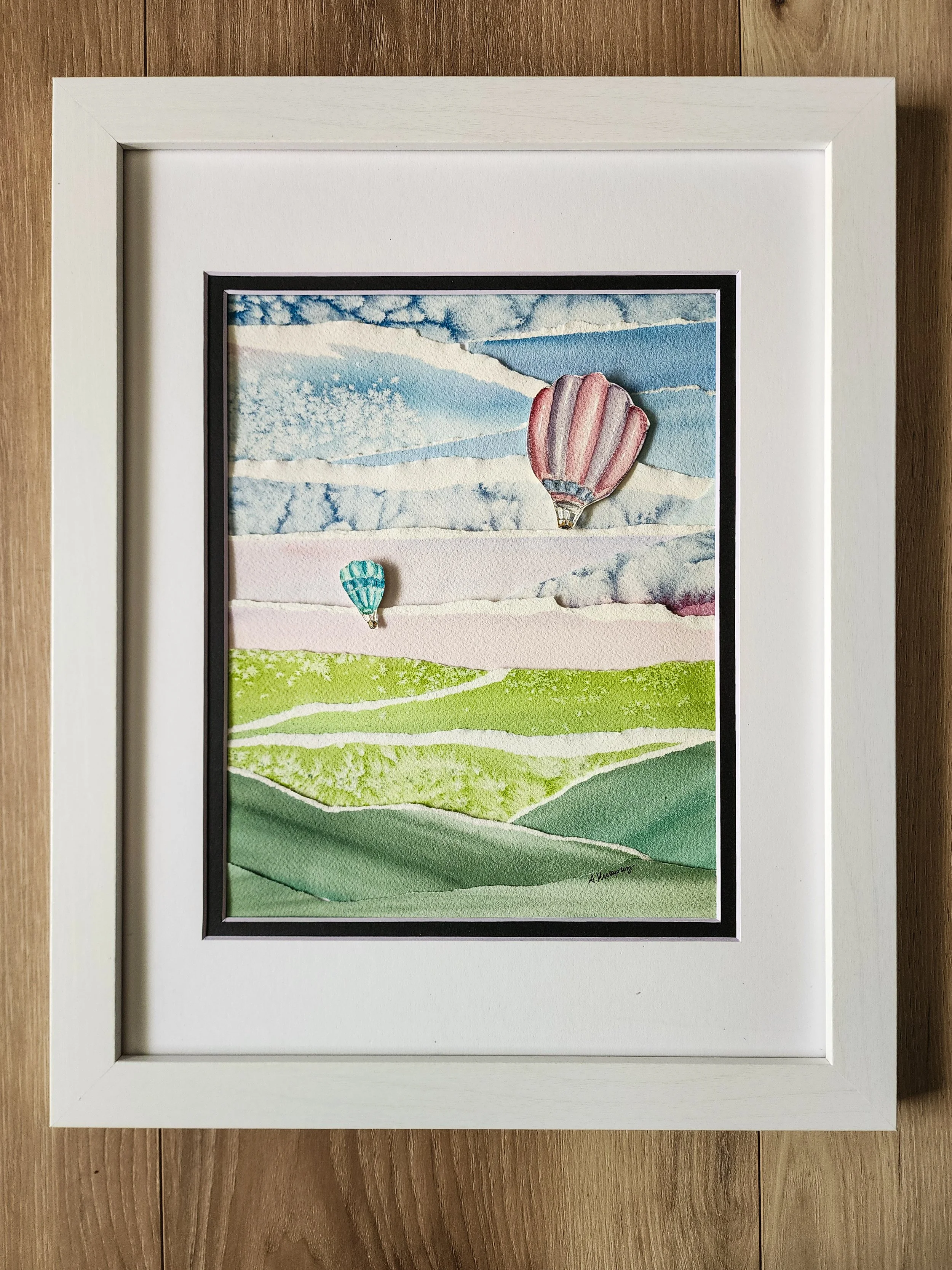 "Quiet Ascent" - 8x10 art, matted in 11x14 frame, $185