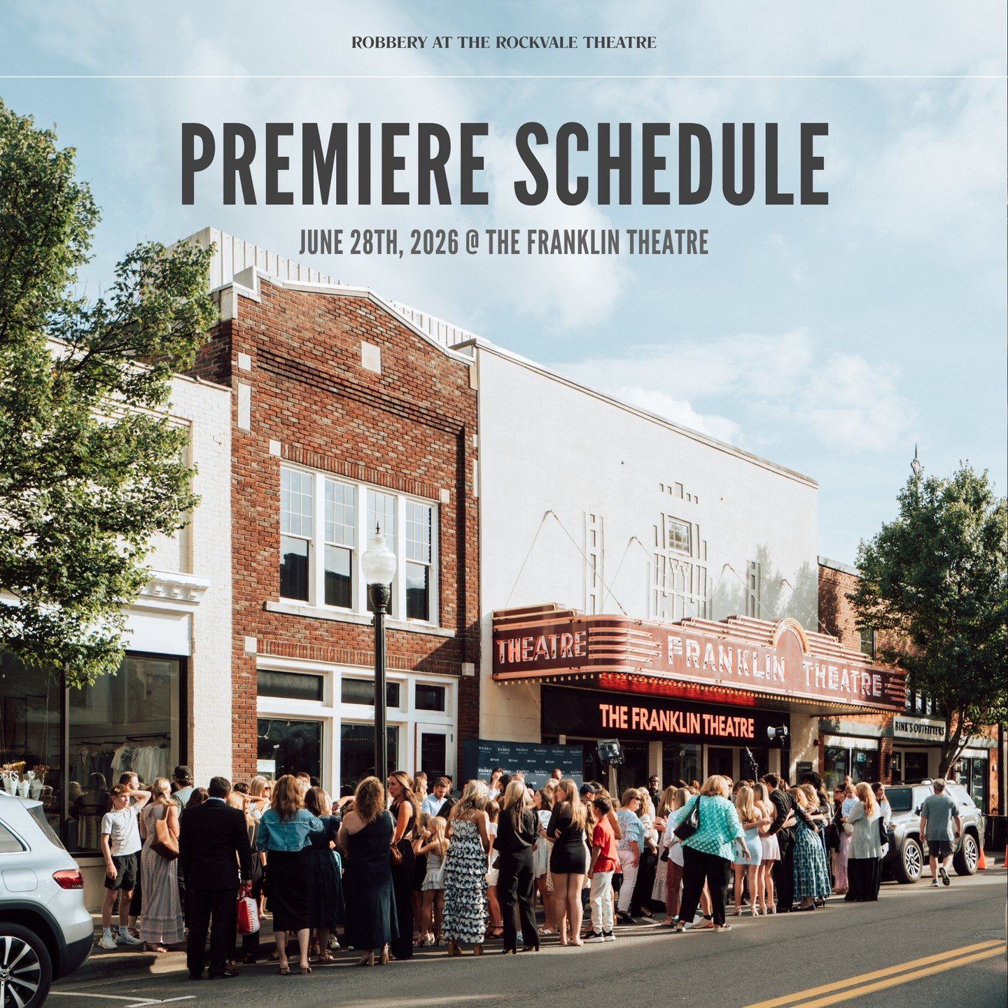 June 28th Premiere Schedule!

After selling out two shows last year, we've added a third for this year!

3pm and 7pm showings will feature a Photo Op on the Red Carpet, Poster Signings, Exclusive Merch, and Q+A with the Cast and Crew!

Reminder, Tick