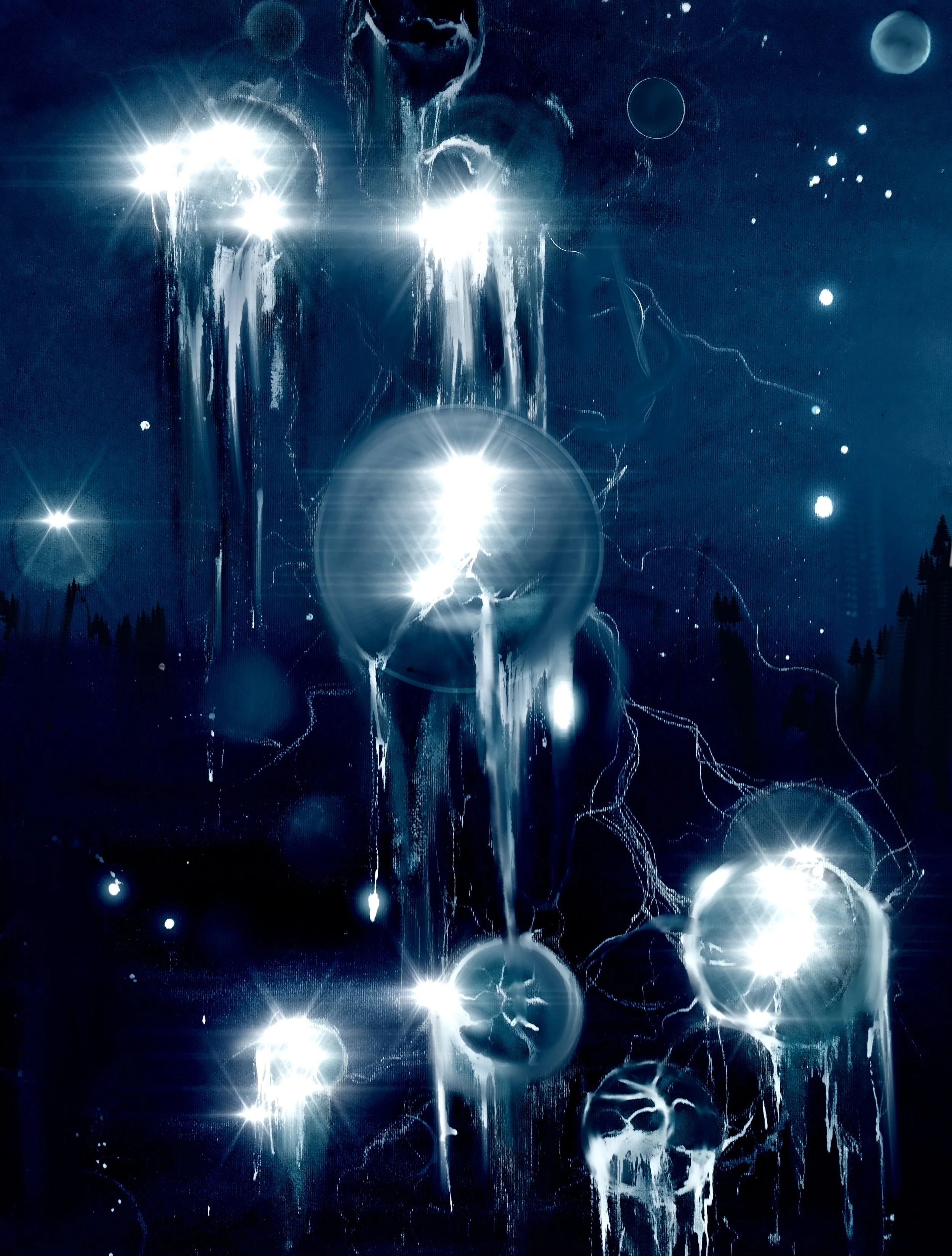 The Brilliant Blue Lava-filled Orbs