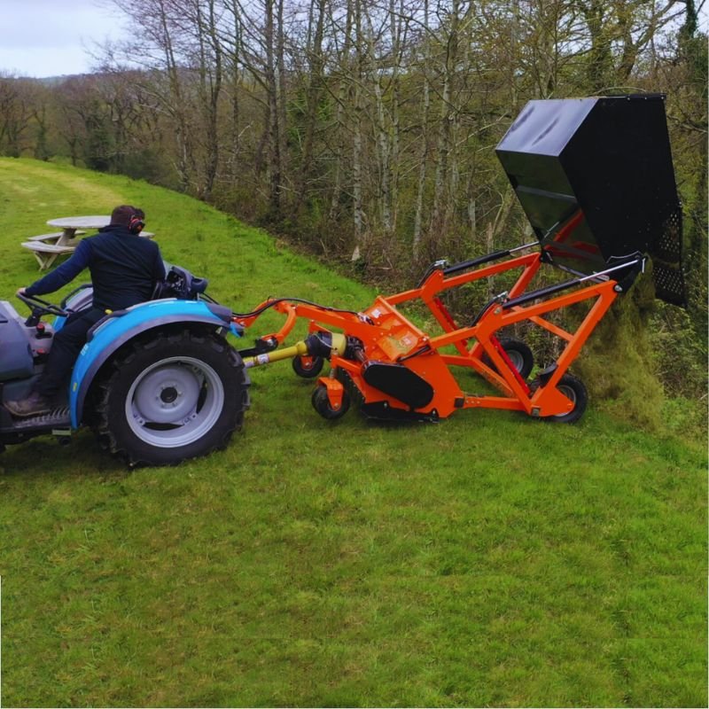 cpc tractor flail collector paddock sweeper