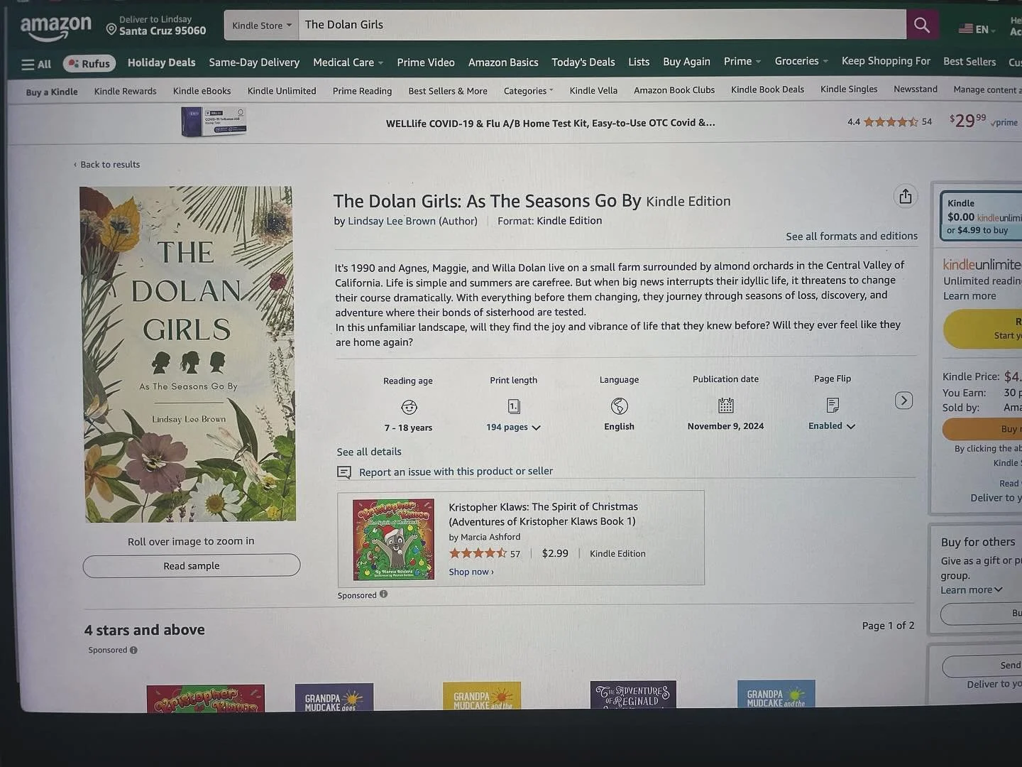 This just in! The kindle version of The Dolan Girls is up on Amazon! Print copy coming soon!
The link to the Amazon page is in my profile
#books #bookstagram #bookstagrammer #writer #childrensbooks #authorsofinstagram #kindle #kindleunlimited