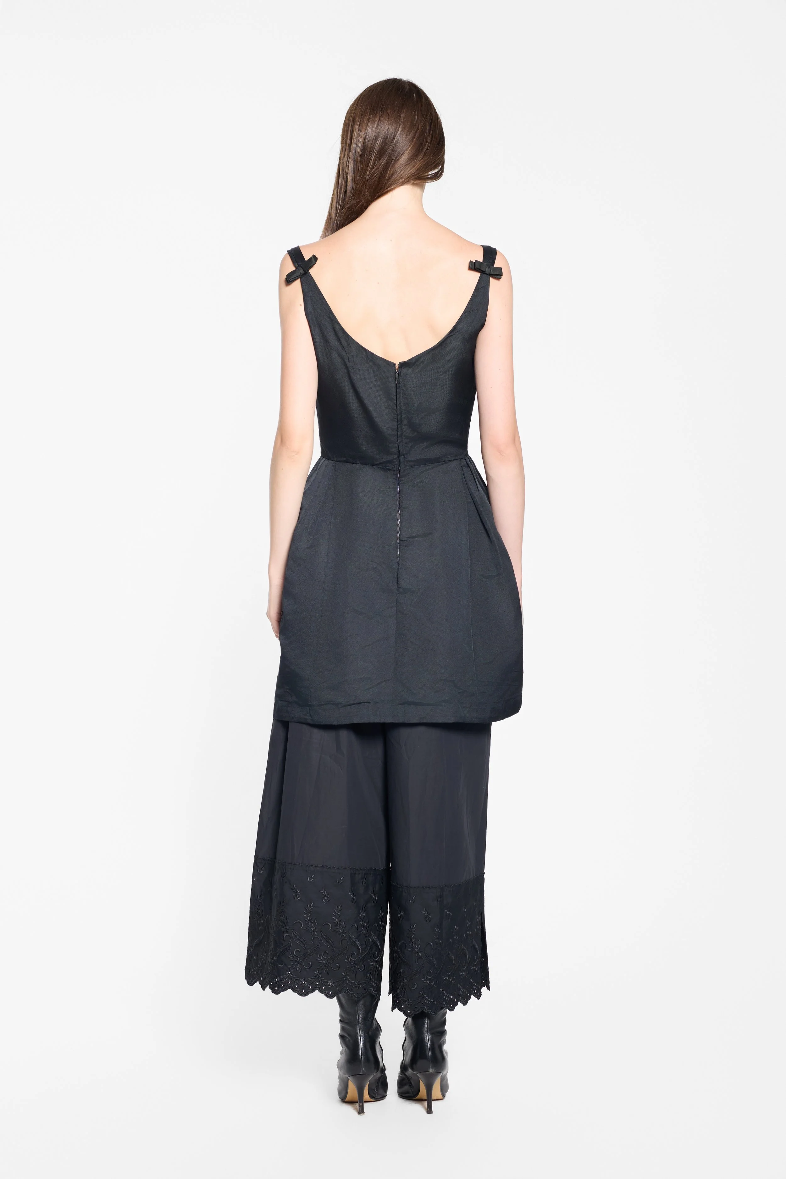 Vintage Harvey Berin by Karen Stark black dress, back view