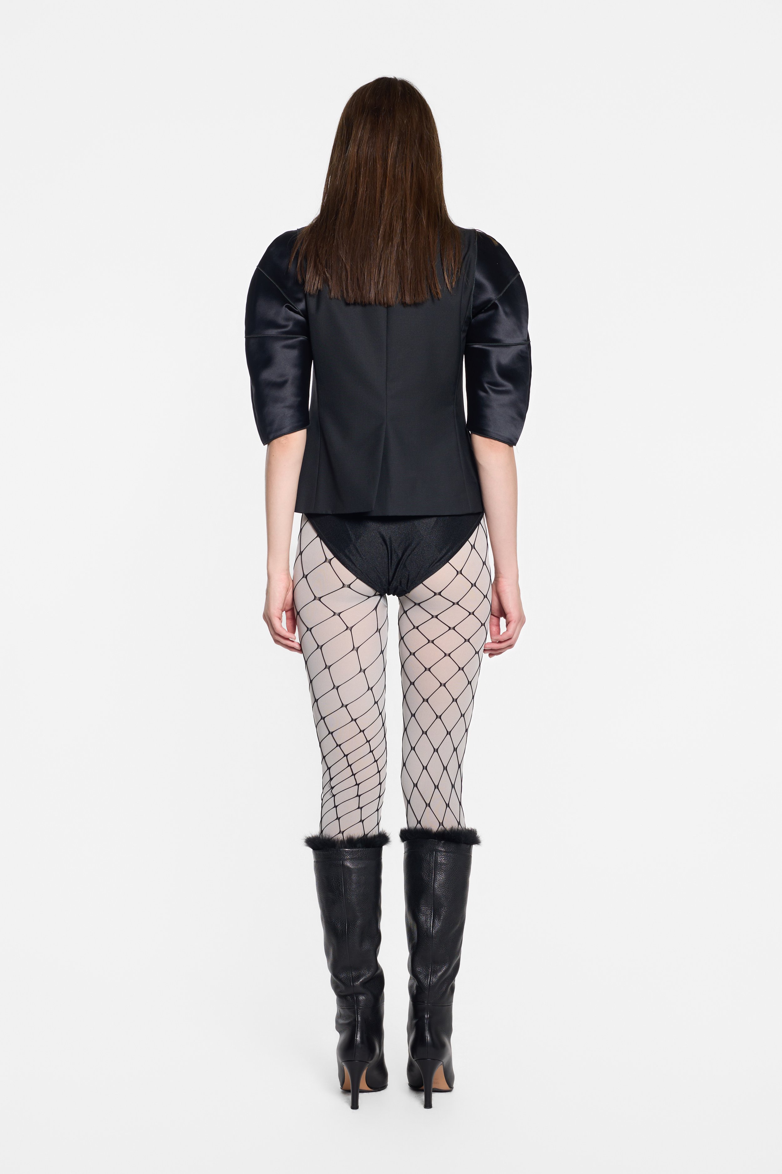 Back view of D&G black tailored jacket