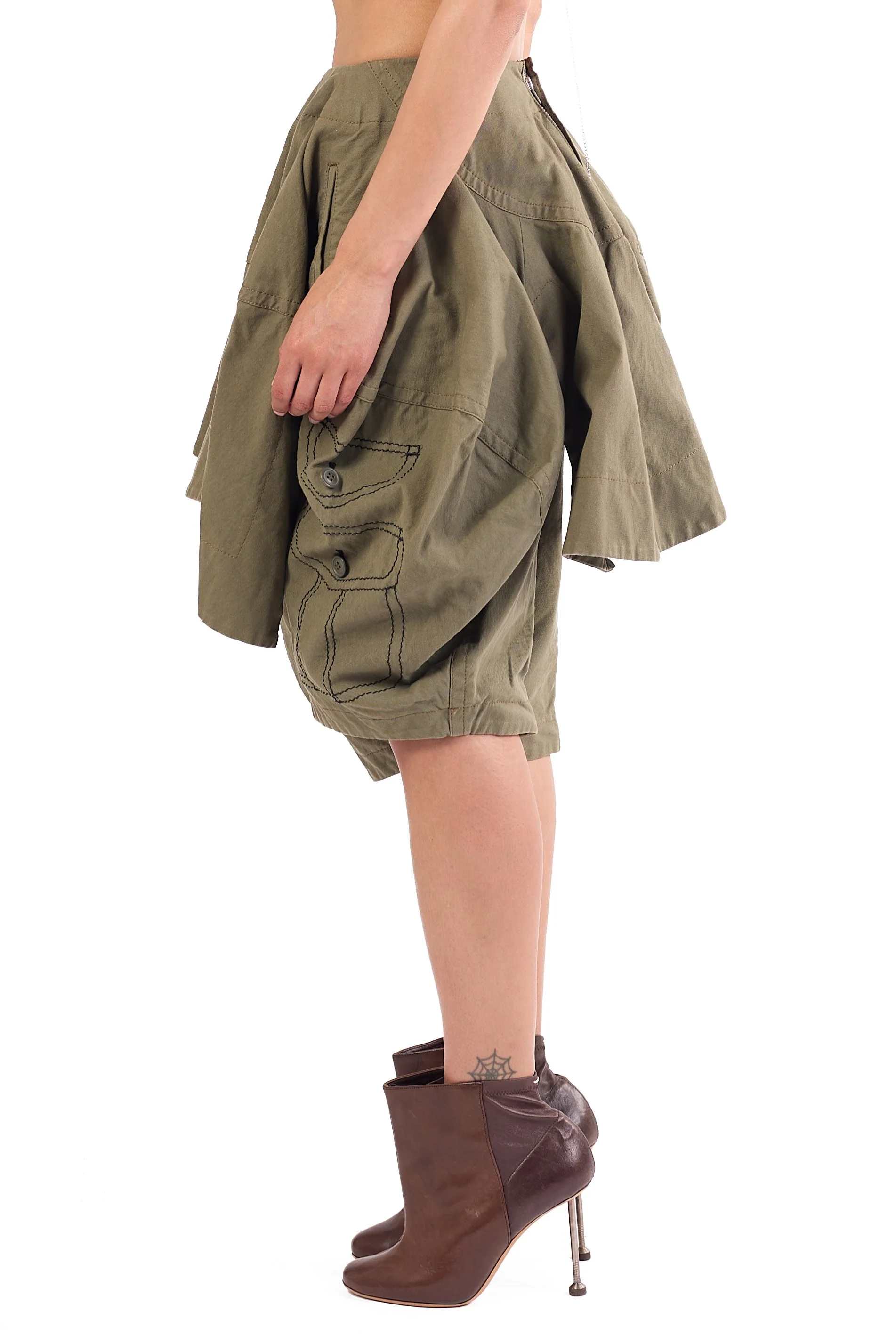 Comme Des Garçons AD2009 khaki skort