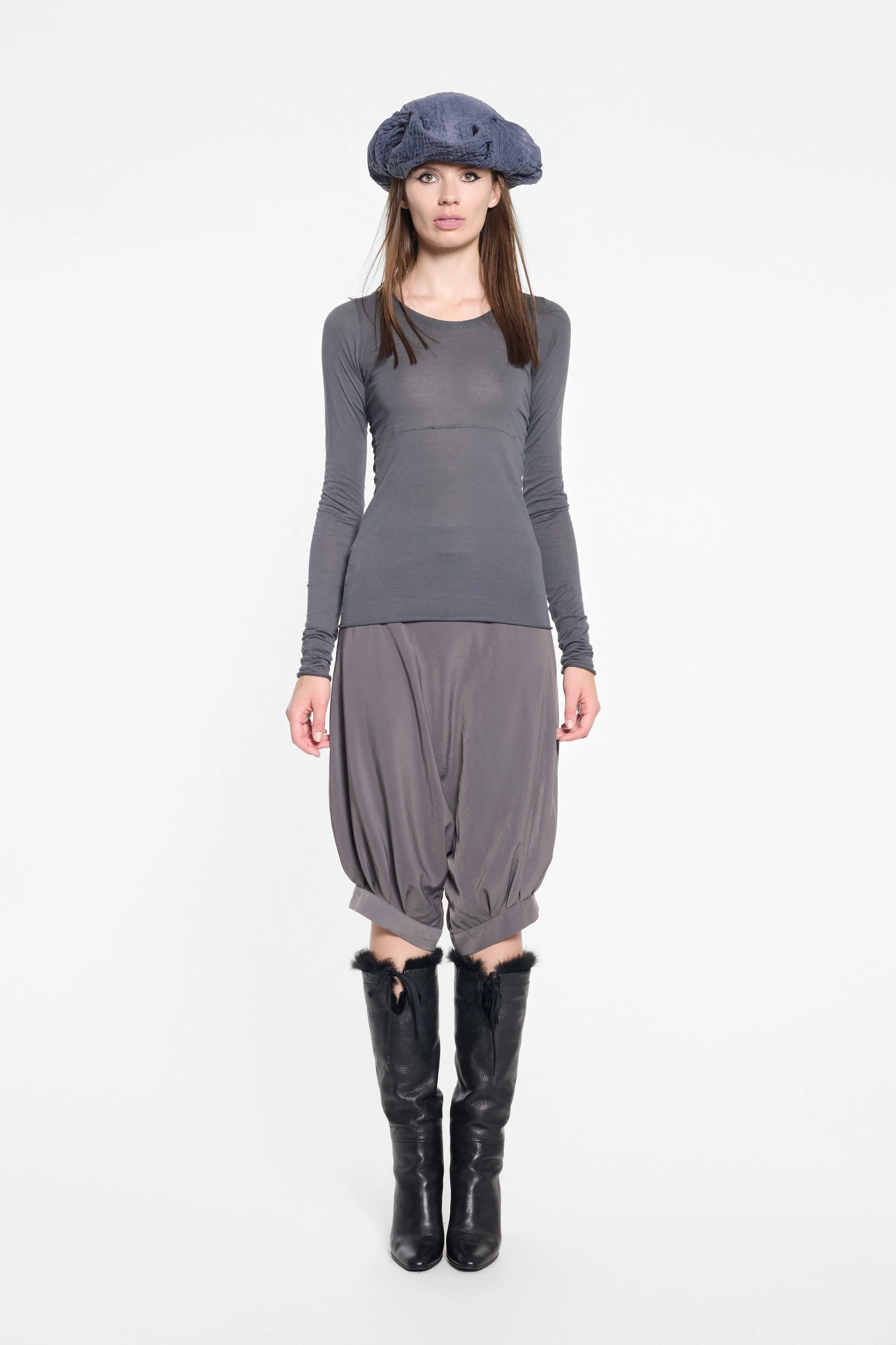 Front view of Kristensen du Nord semi-sheer cotton top